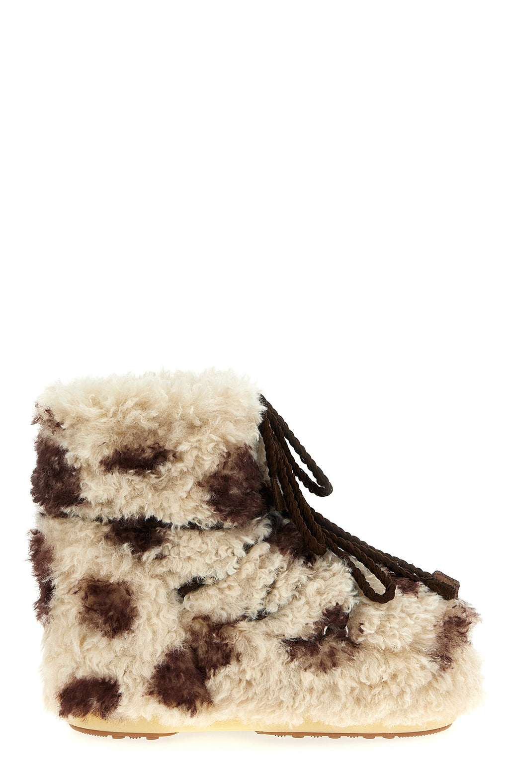 MOON BOOT 'Icon Low Curly Light' ankle boots For Women 100% polyester