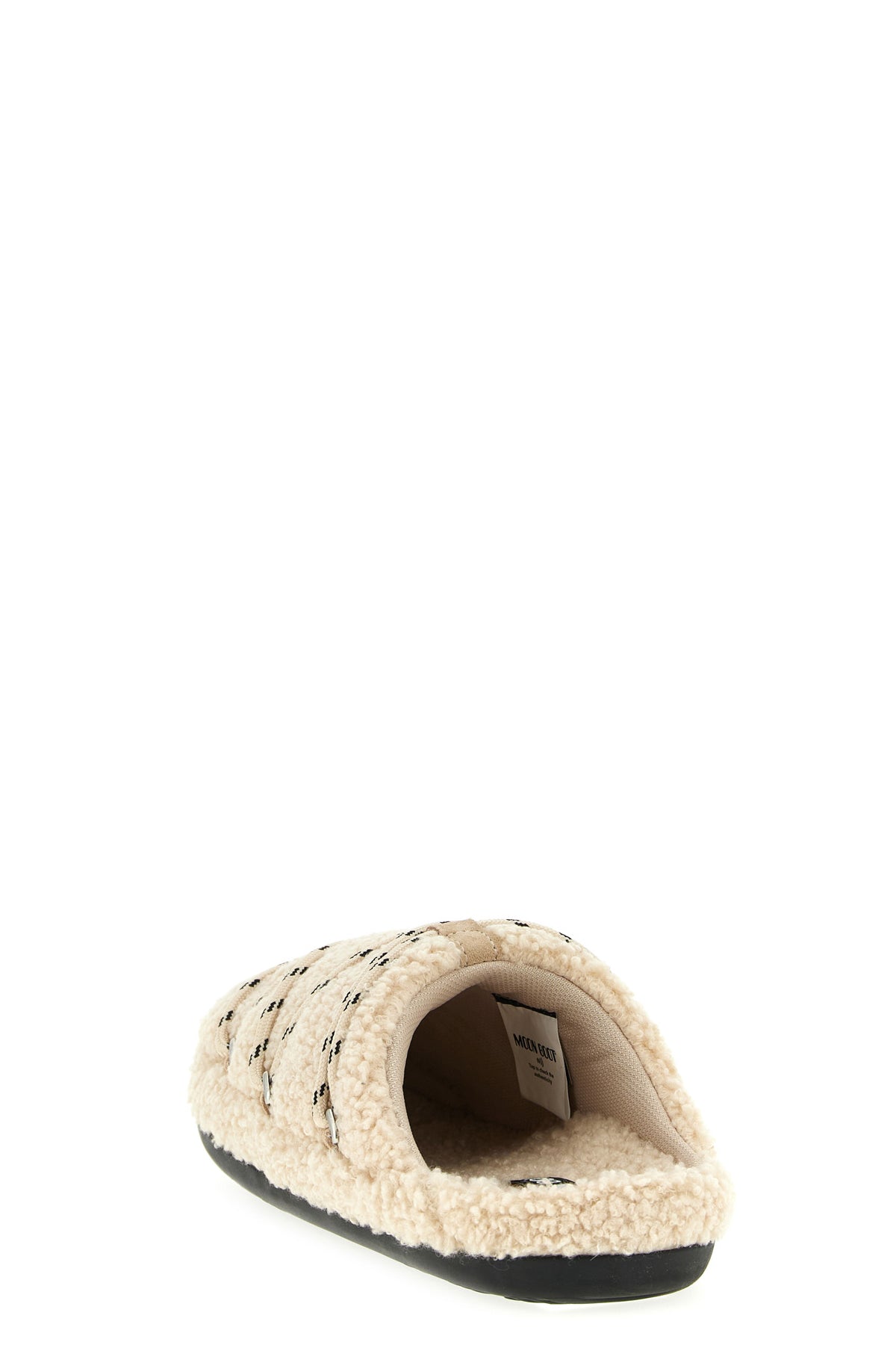 MOON BOOT 'Teddy Slipper' mules For Women 96% polyester, 4% cow leather