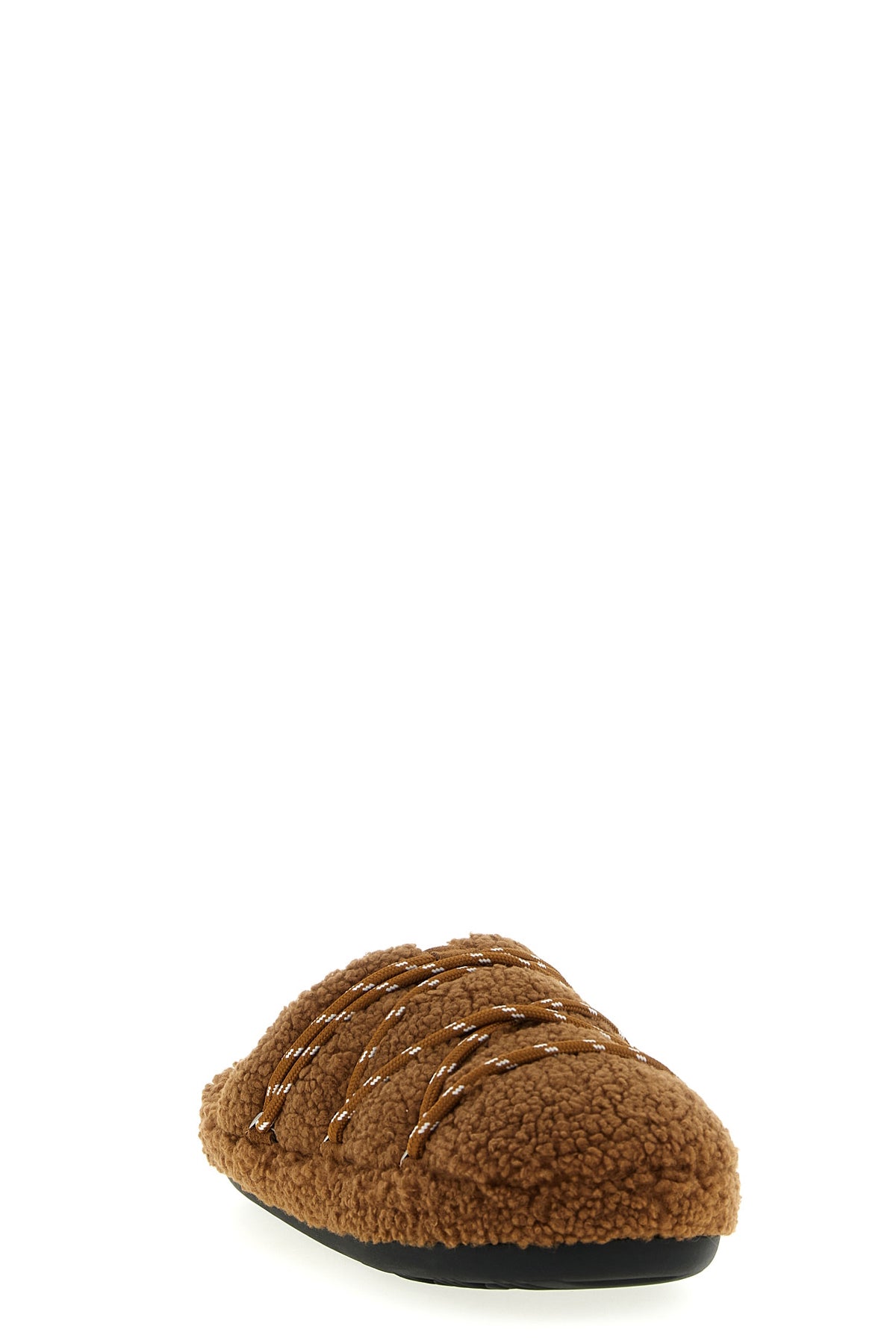 MOON BOOT Teddy slipper For Women 96% polyester, 4% cow leather