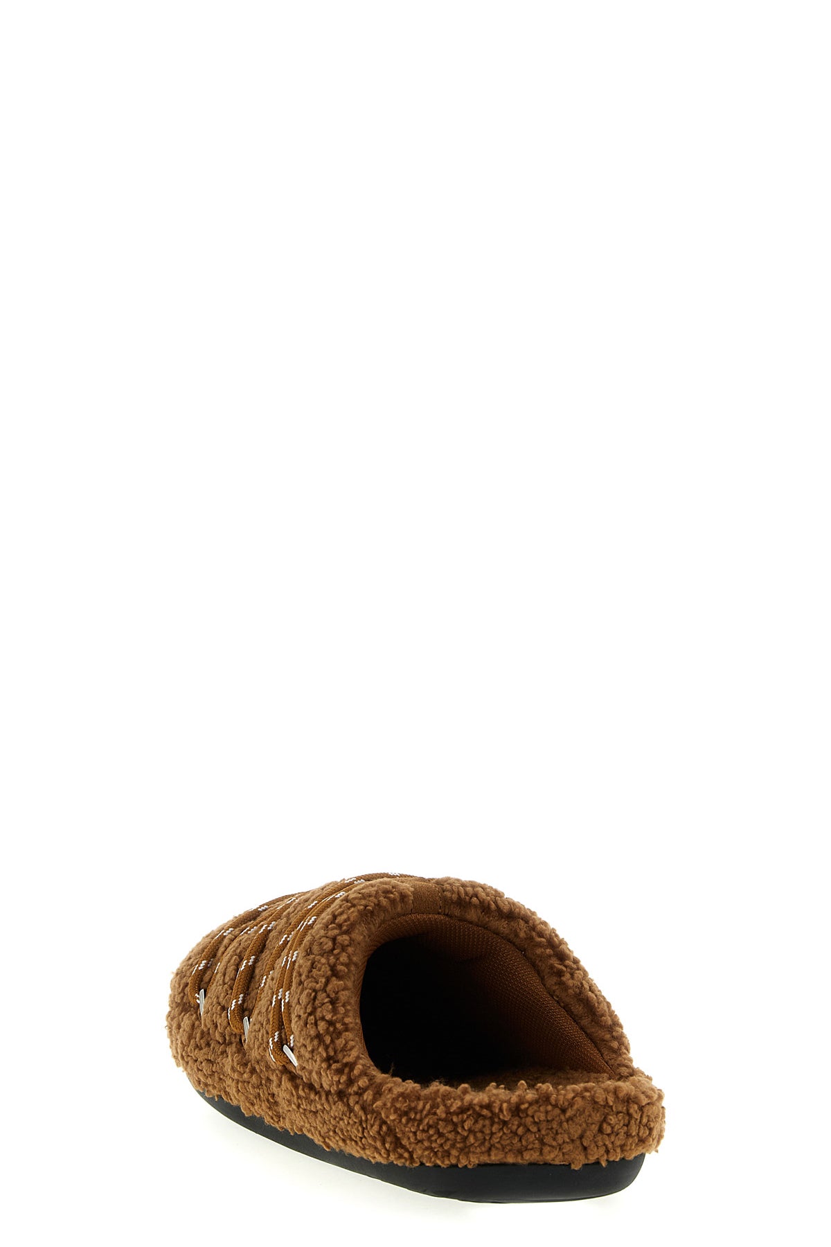 MOON BOOT Teddy slipper For Women 96% polyester, 4% cow leather