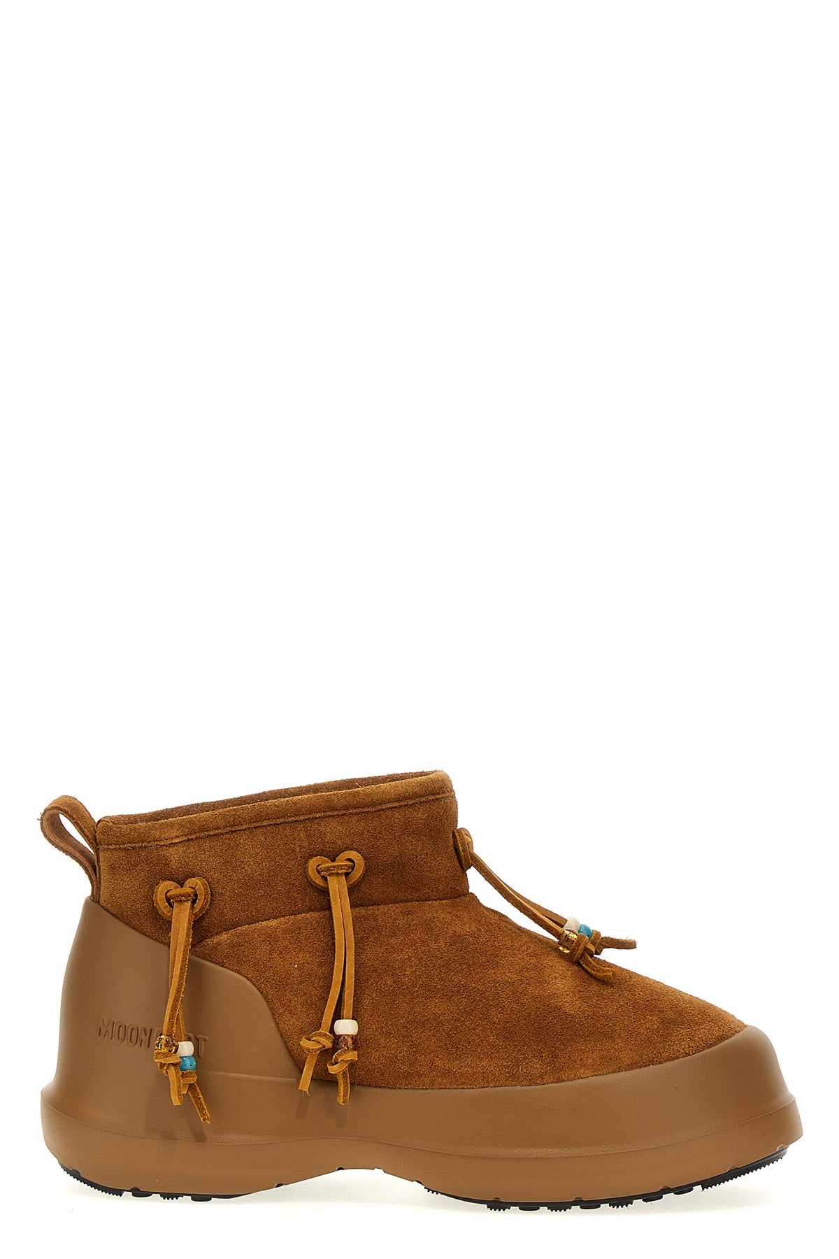 MOON BOOT 'Luna Low Suede Beads' ankle boots For Women 100% cow suede