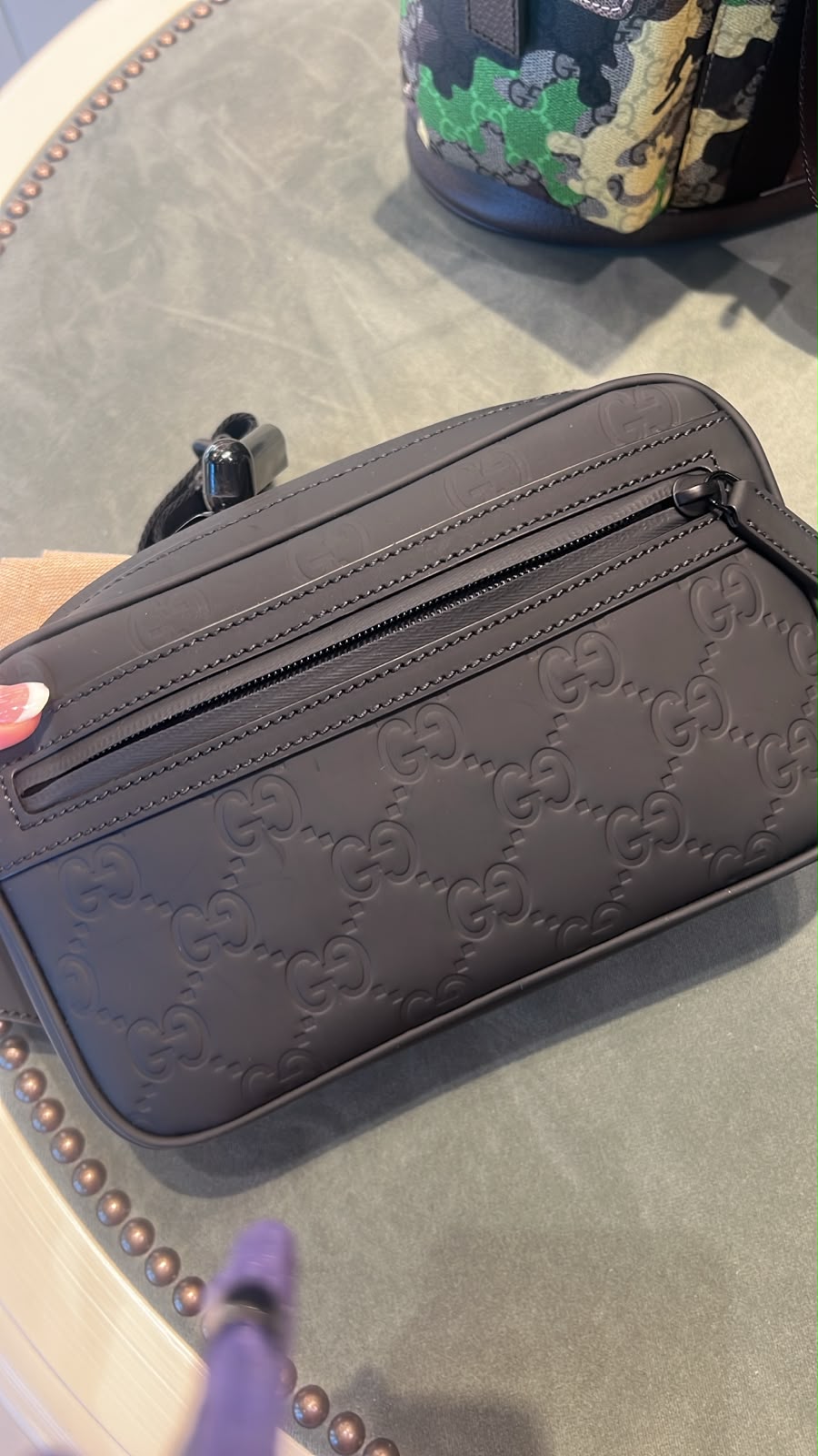 GG Embossed Belt Bag