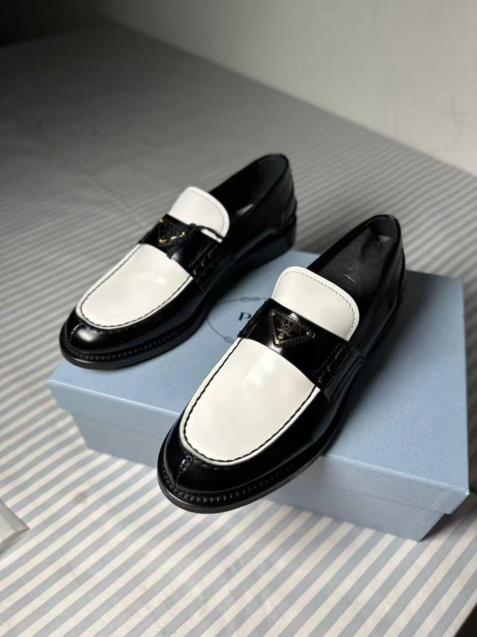 Brushed Leather Loafers
