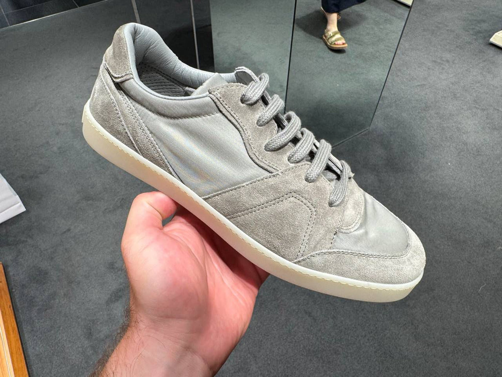 Suede and Technical Fabric Sneakers