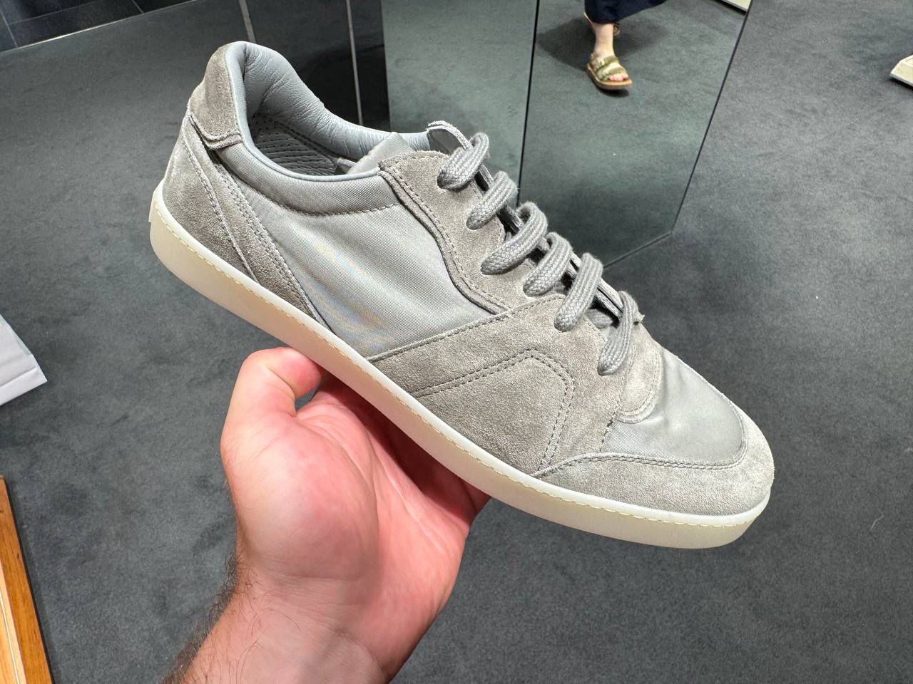 Suede and Technical Fabric Sneakers