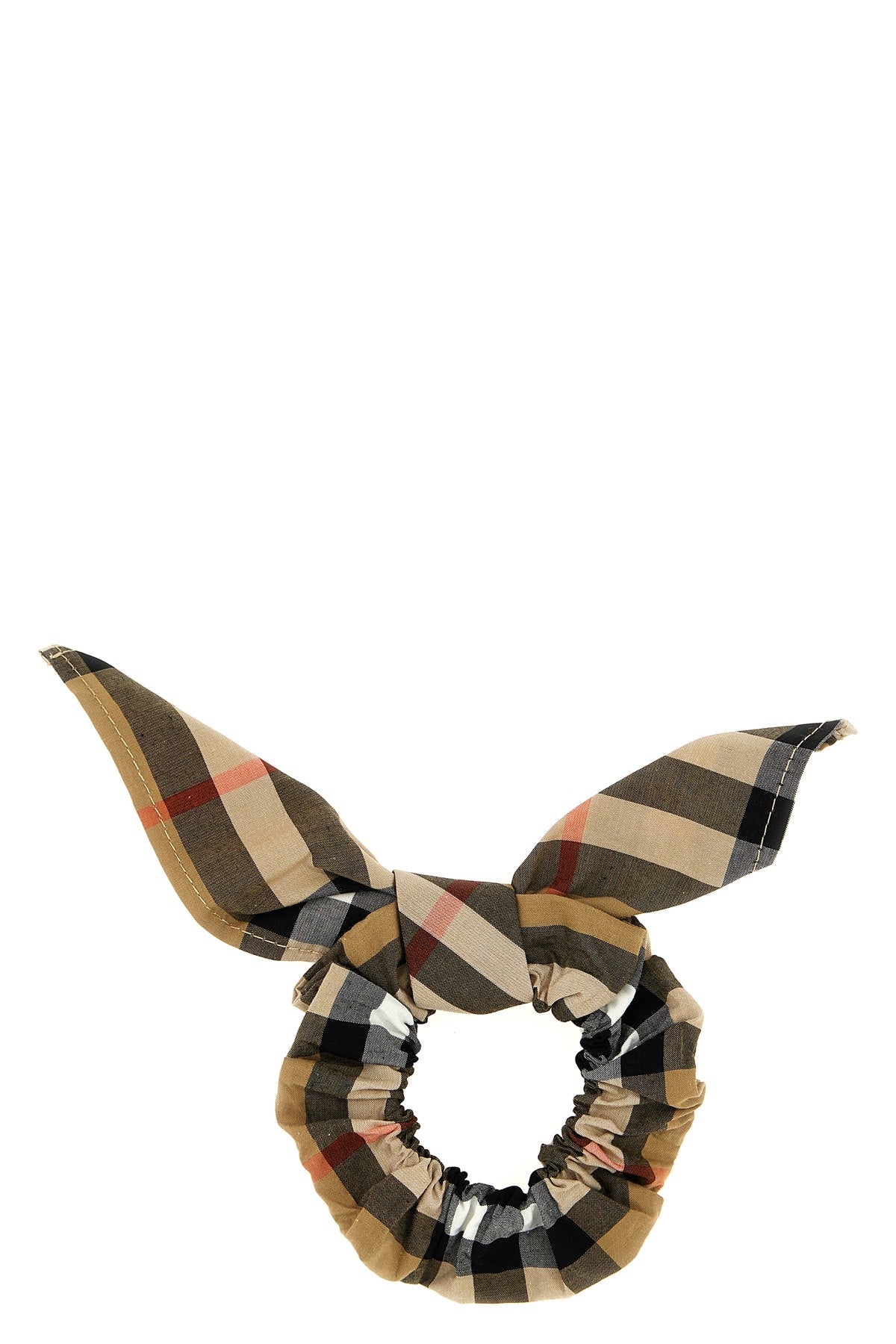 BURBERRY Check hair elastic For Baby girl 100% cotton