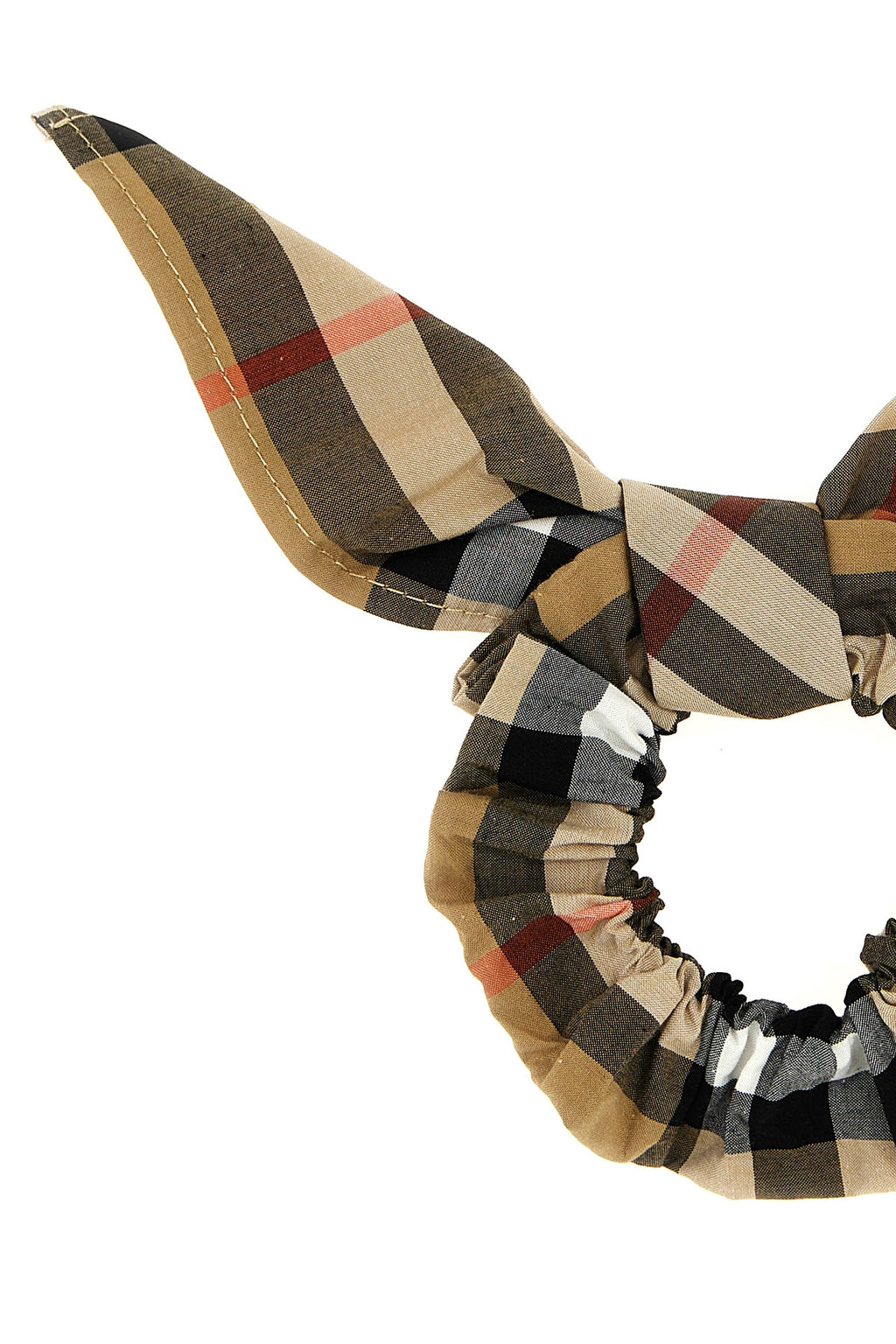 BURBERRY Check hair elastic For Baby girl 100% cotton