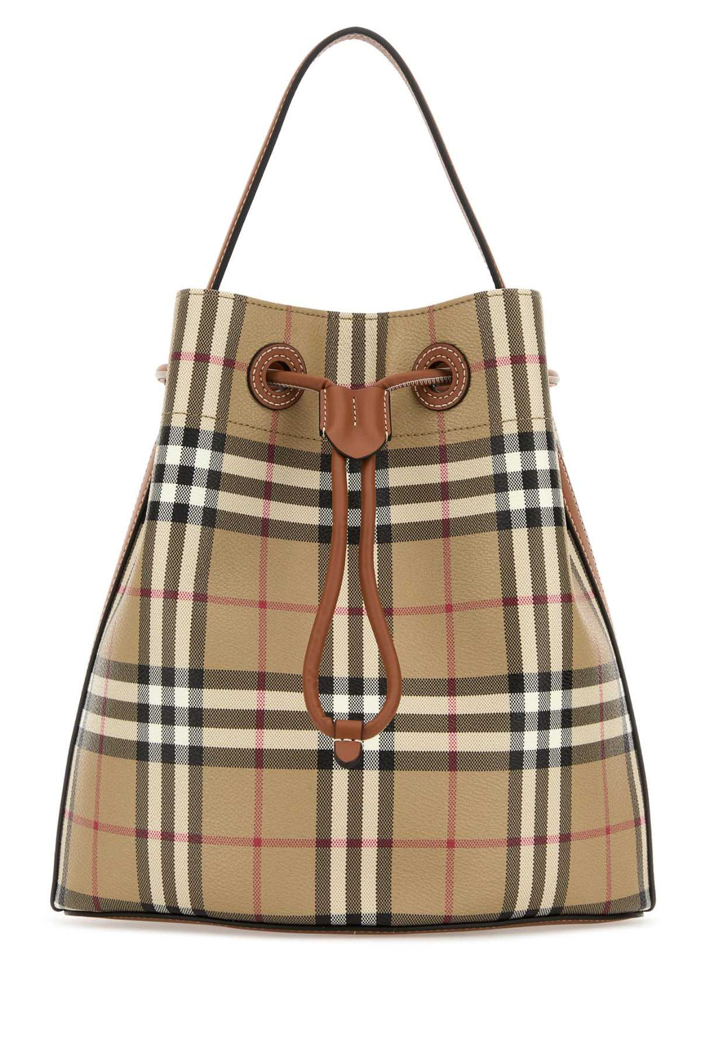 BURBERRY A:LL SM DRAWSTRING BUCKET DFC:155142:A95 For UNISEX Exterior: 55% Polyurethane 25% Polyester 20% Cotton Lining: 100% Cotton Finishing: Golden metal