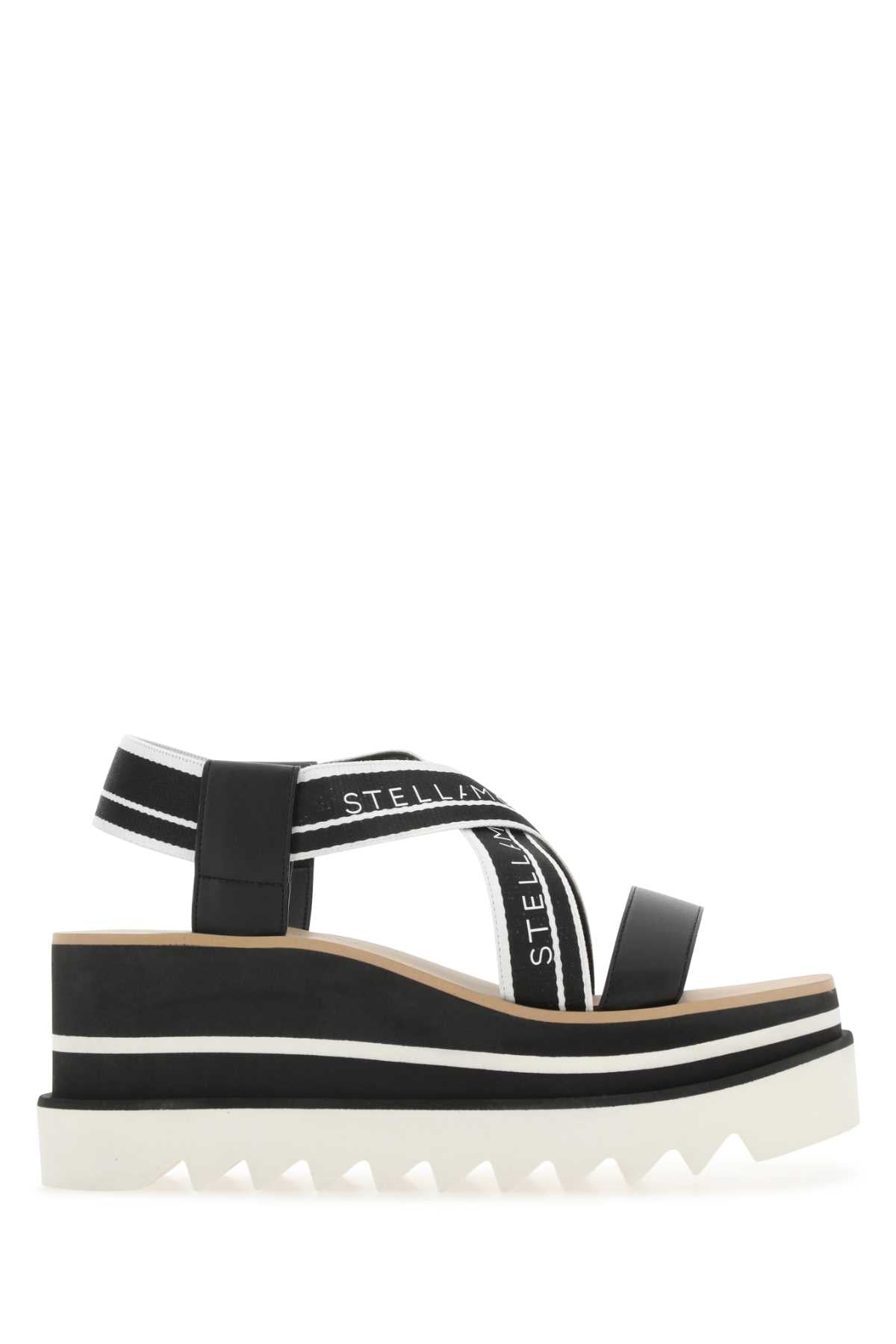 STELLA MCCARTNEY SANDALI For Women Exterior: 97% Recycled polyester 3% Polyurethane Interior: 64% Polyurethane Sole: 50% EVA 50% Microporous
