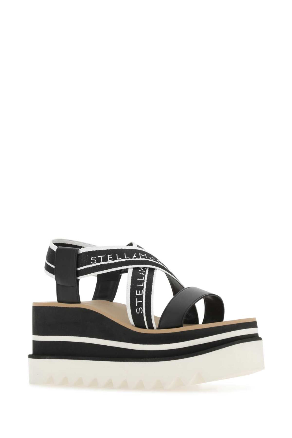 STELLA MCCARTNEY SANDALI For Women Exterior: 97% Recycled polyester 3% Polyurethane Interior: 64% Polyurethane Sole: 50% EVA 50% Microporous