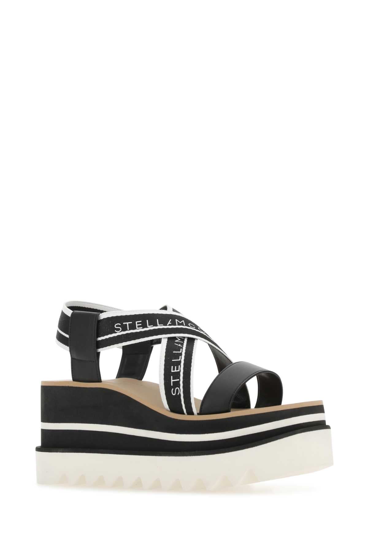 STELLA MCCARTNEY SANDALI For Women Exterior: 97% Recycled polyester 3% Polyurethane Interior: 64% Polyurethane Sole: 50% EVA 50% Microporous