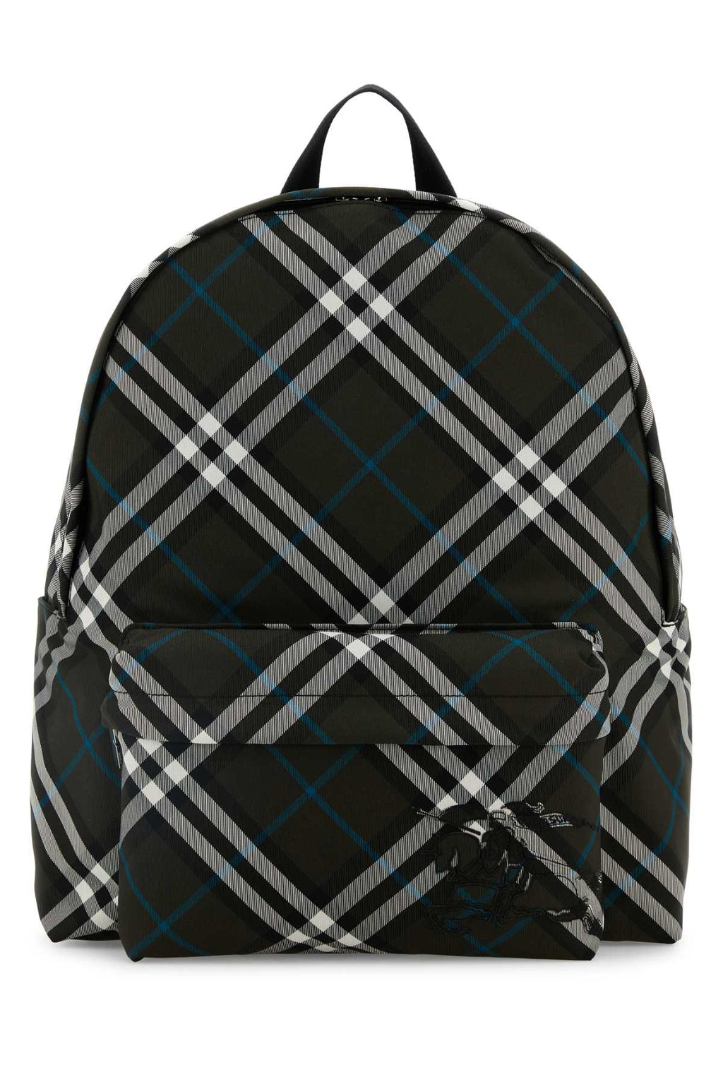 BURBERRY ML CLASSICS BACKPACK CEK For Men Exterior: 92% Polyester 8% Polyurethane Lining: 92% Polyester 8% Polyurethane Finishing: Silver metal