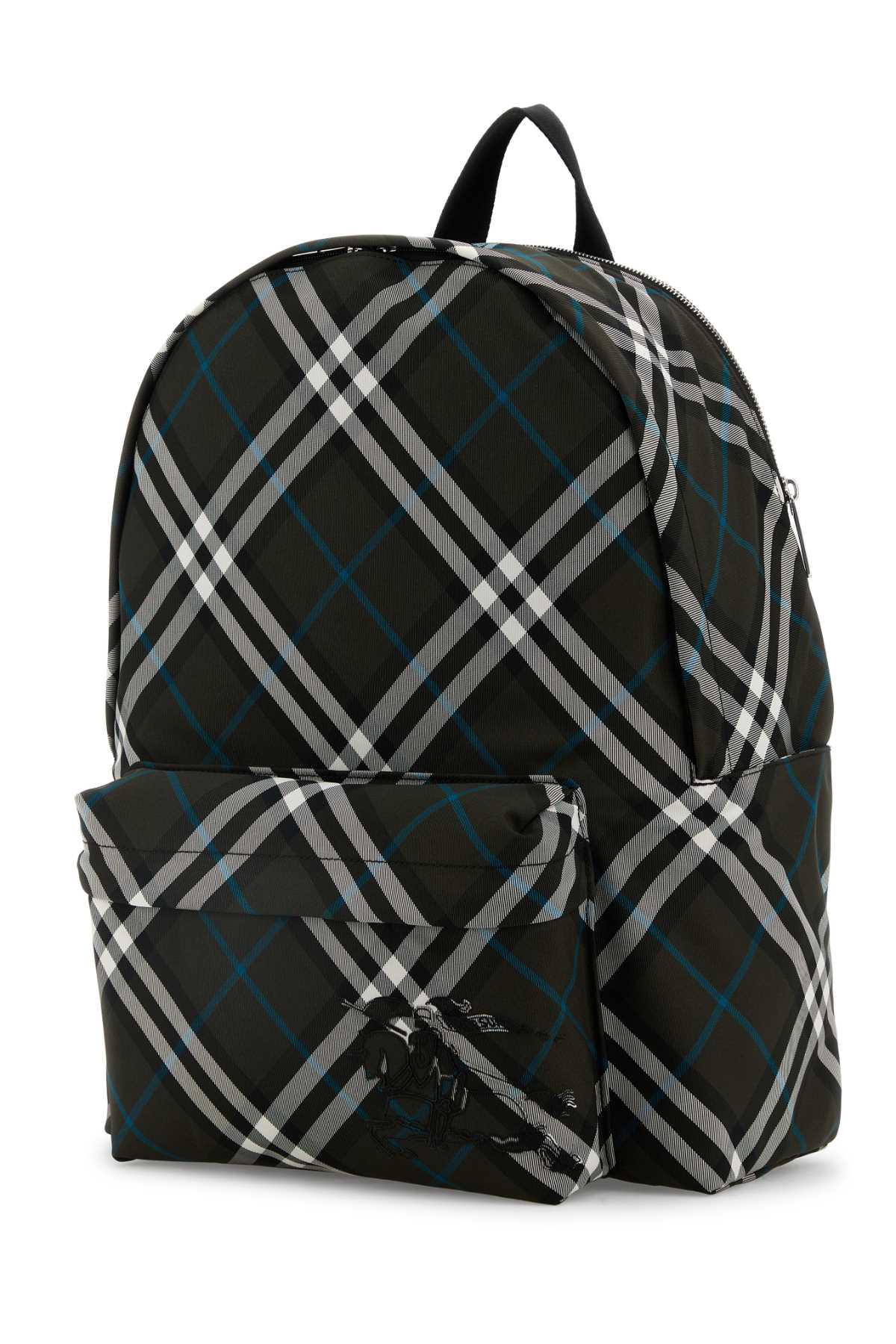 BURBERRY ML CLASSICS BACKPACK CEK For Men Exterior: 92% Polyester 8% Polyurethane Lining: 92% Polyester 8% Polyurethane Finishing: Silver metal