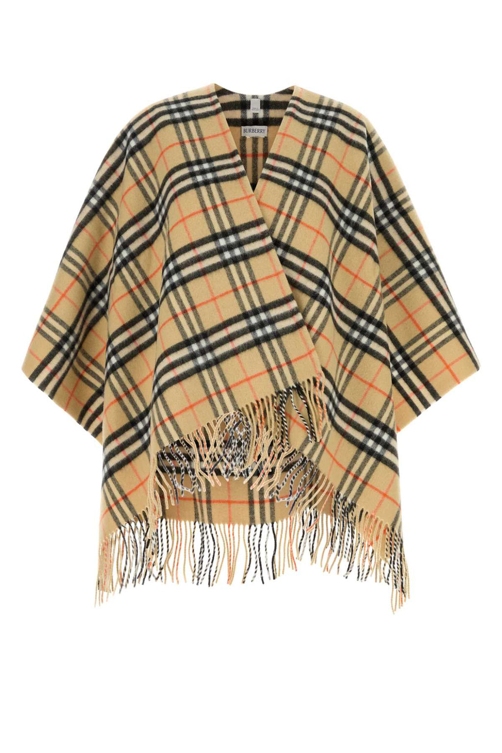 BURBERRY ST CHARLOTTE CAPE For Women Exterior: 90% Wool 10% Cashmere