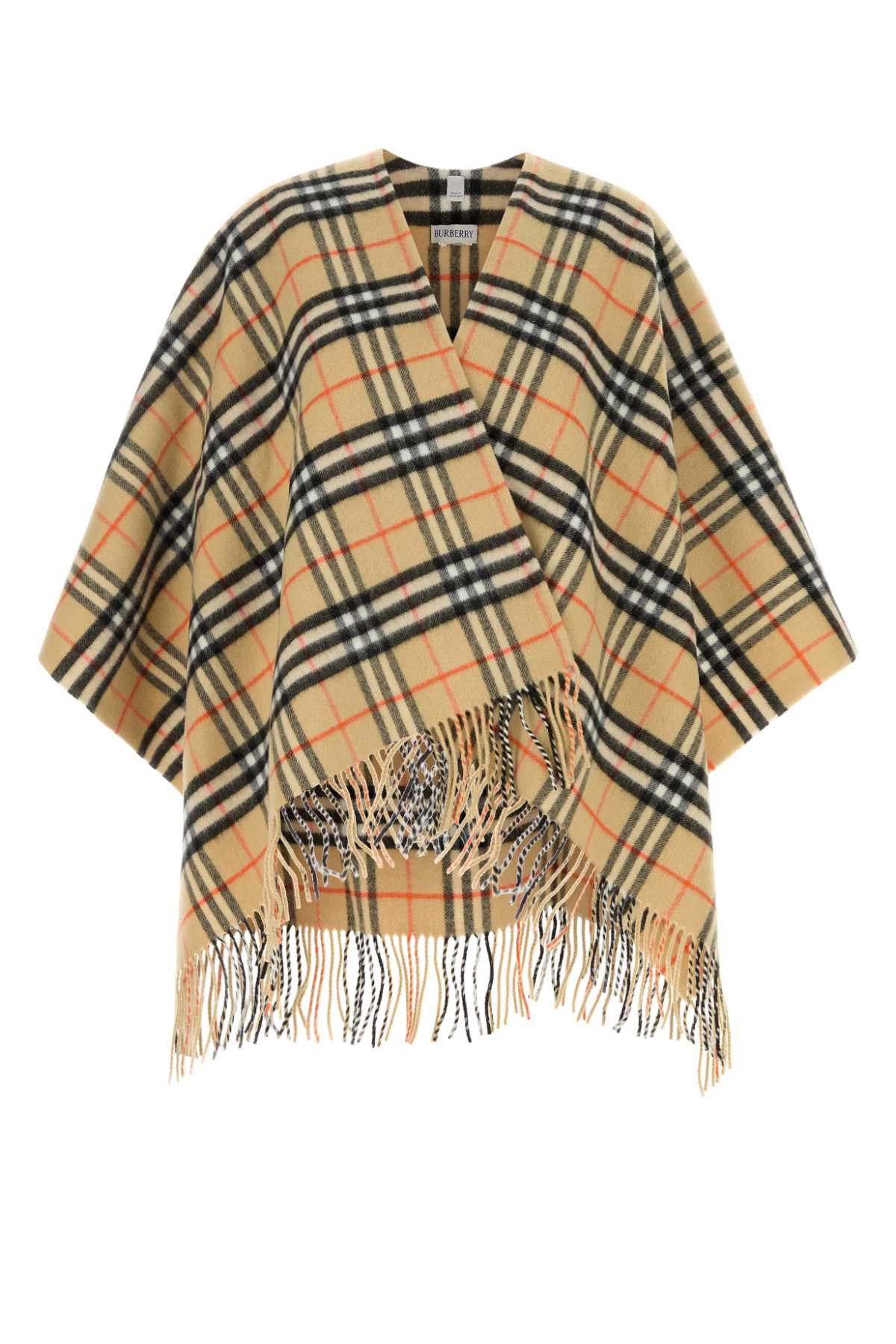 BURBERRY ST CHARLOTTE CAPE For Women Exterior: 90% Wool 10% Cashmere