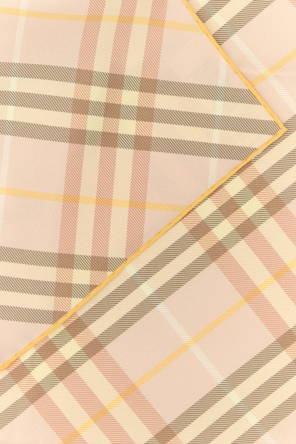 BURBERRY SS M CHK SILK SQUARE For Women 100%MULBERRY SILK