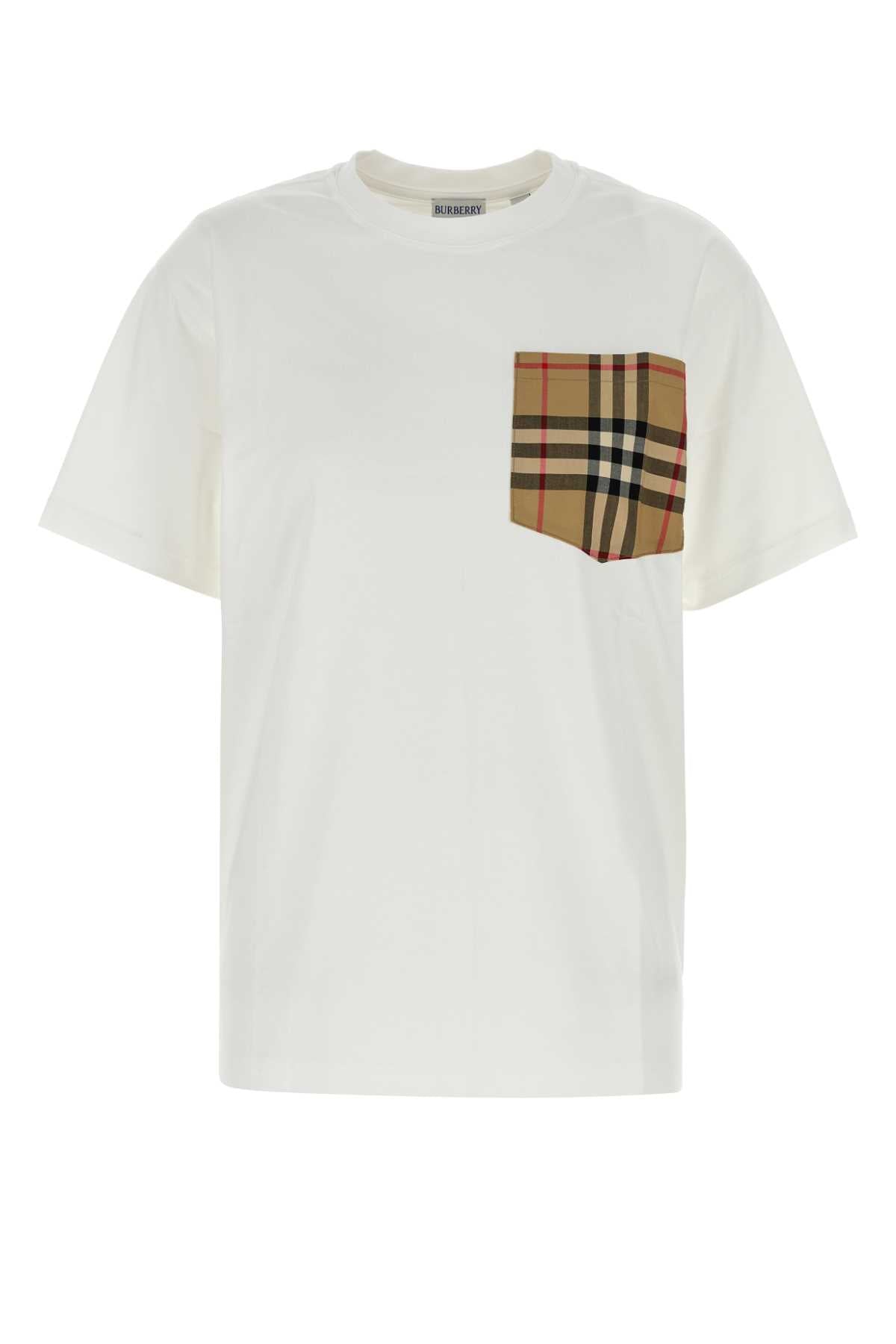 BURBERRY CARRICK CHK PKT A For Women 100%COTTON