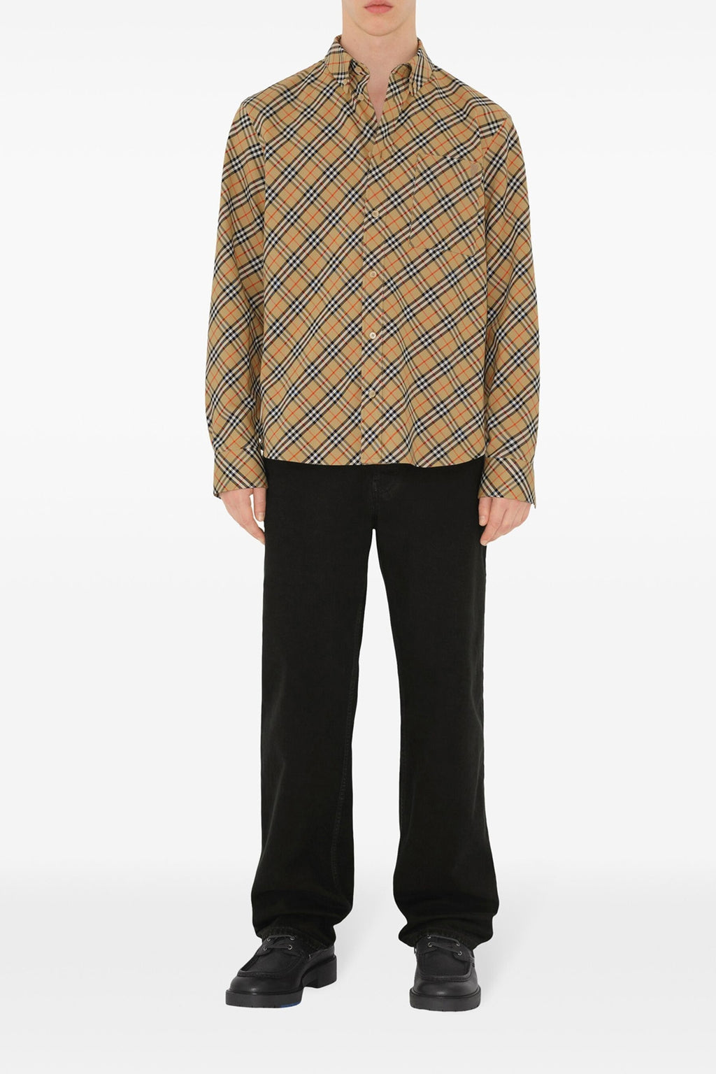 BURBERRY Check shirt For Men 100% cotton