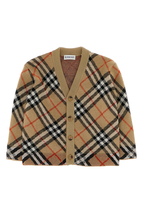 BURBERRY 'Graham' cardigan For Unisex baby 100% wool