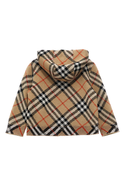 BURBERRY 'Jimmy' hoodie For Unisex baby 100% wool