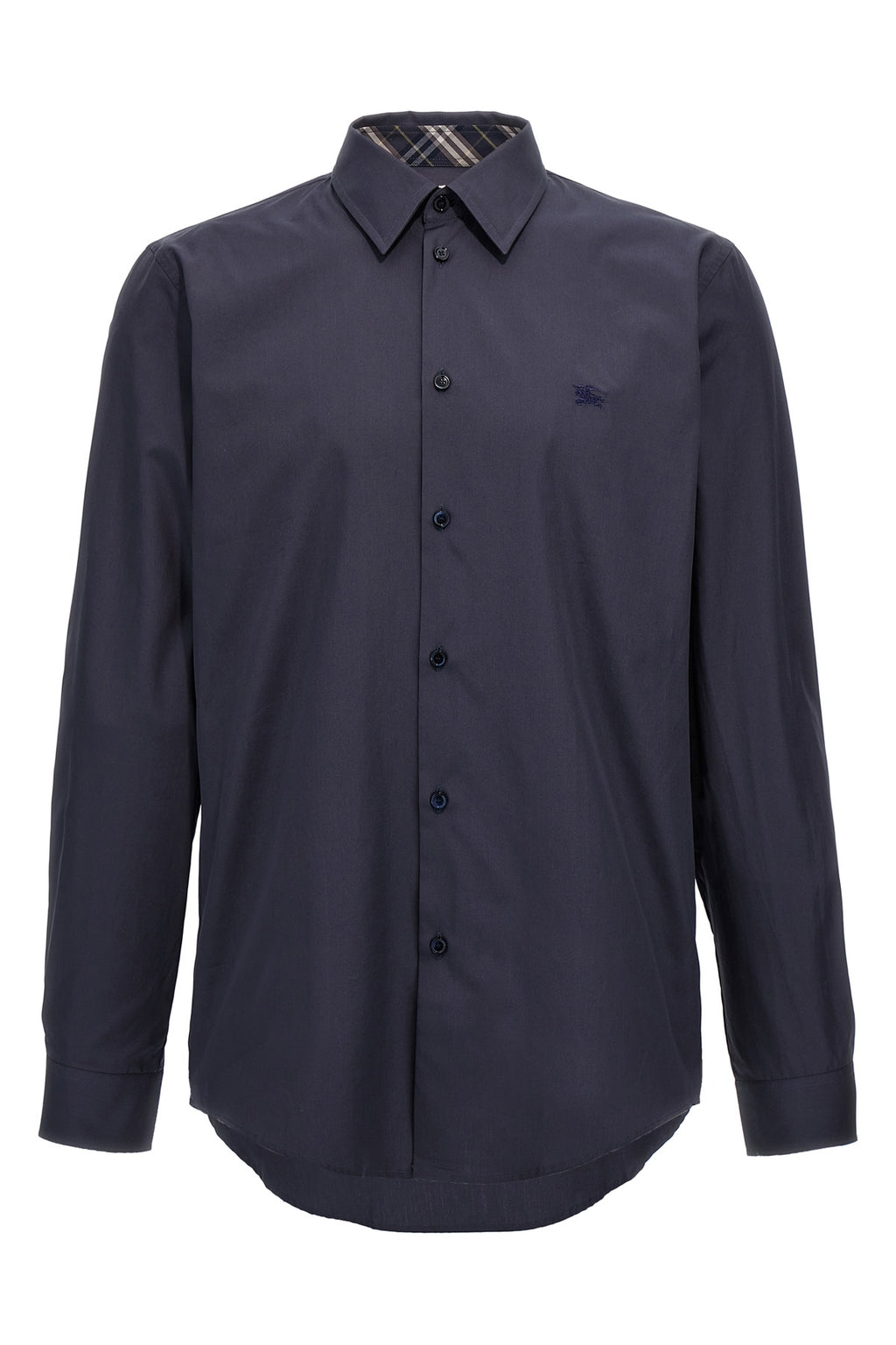 BURBERRY Logo embroidery shirt For Men 100% cotton