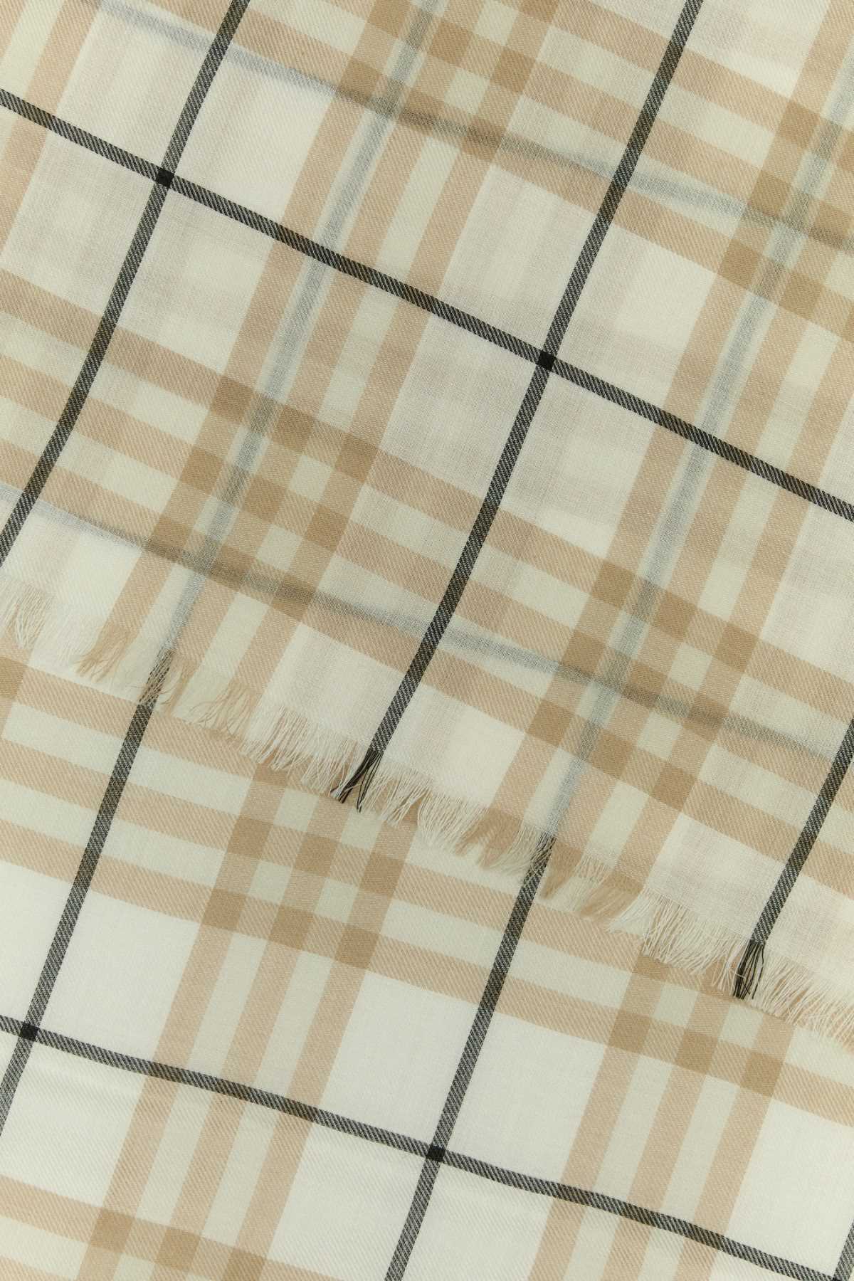 BURBERRY MU MED CHK LW SCARF For Women Exterior: 70% Cashmere 30% Silk