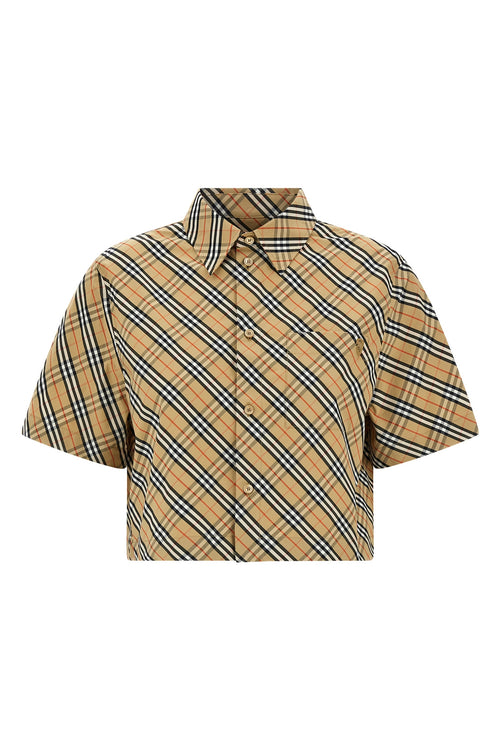 BURBERRY 'B Shield' check shirt For Women 100% cotton