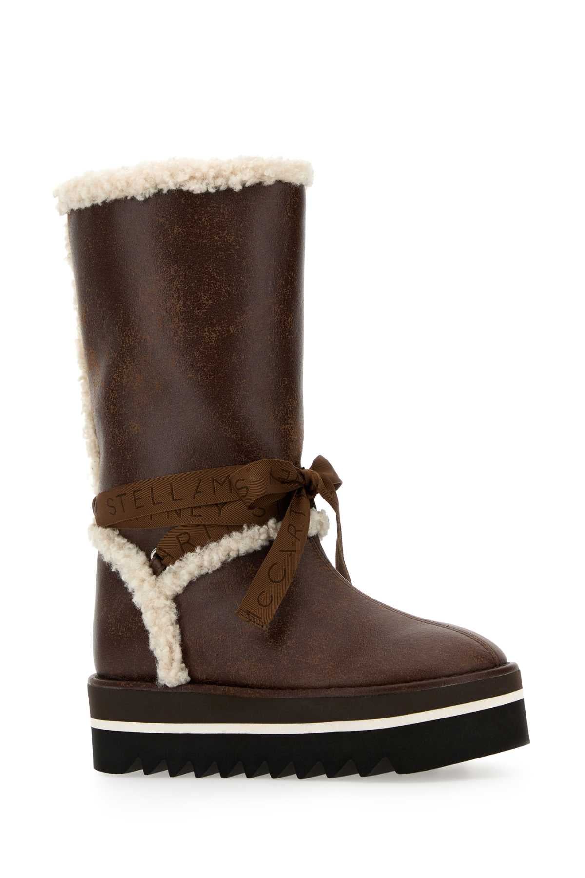 STELLA MCCARTNEY SNEAKELYSE LACE UP SHEARLING For Women Exterior: 100% Fabric Interior: 100% Fabric Sole: Rubber