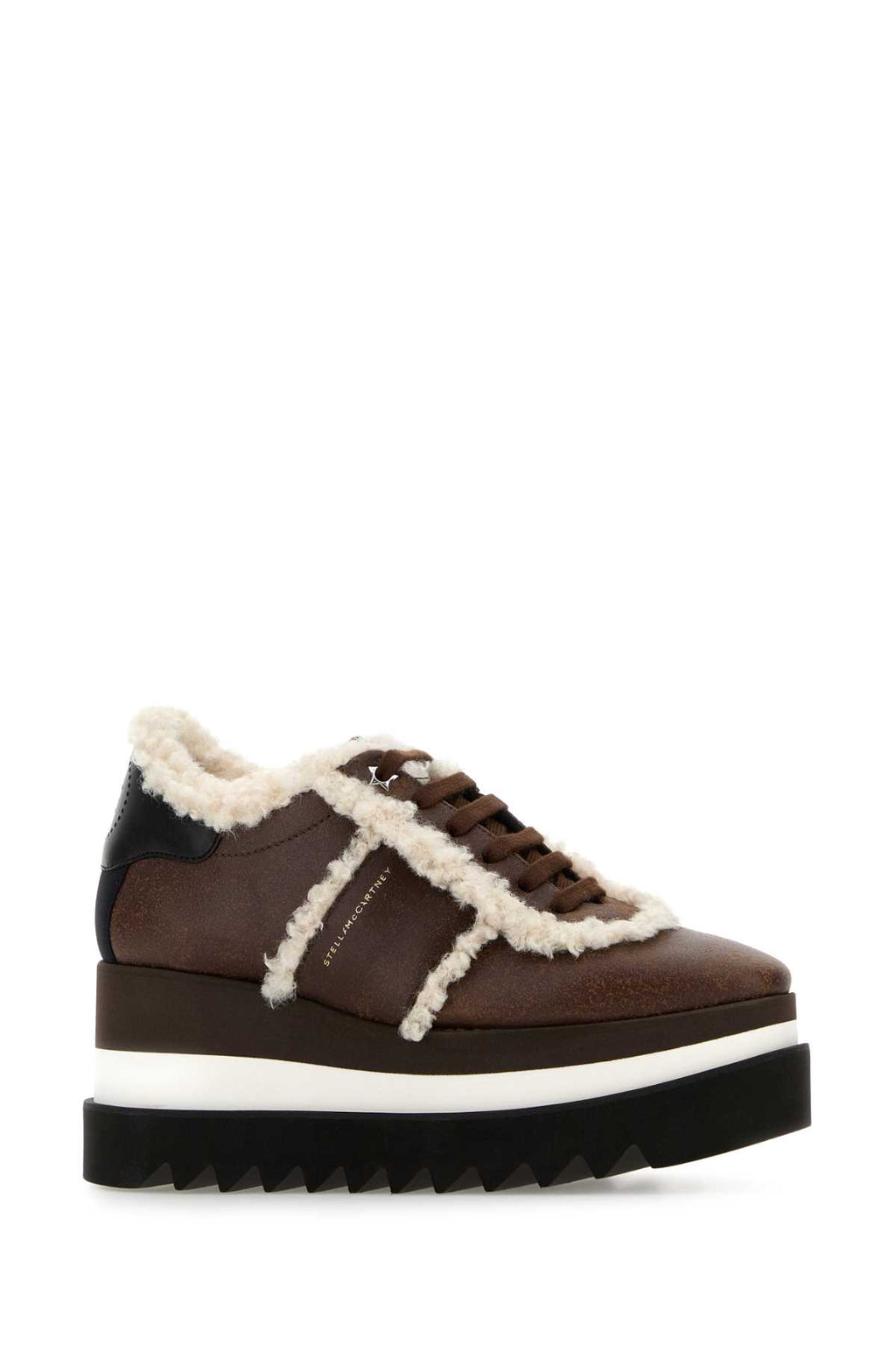 STELLA MCCARTNEY SQUARED TOE SLIDE SHEARLING For Women Exterior: 100% Fabric Interior: 100% Fabric Sole: Rubber