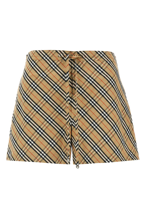 BURBERRY 'Check' shorts For Women 100% cotton