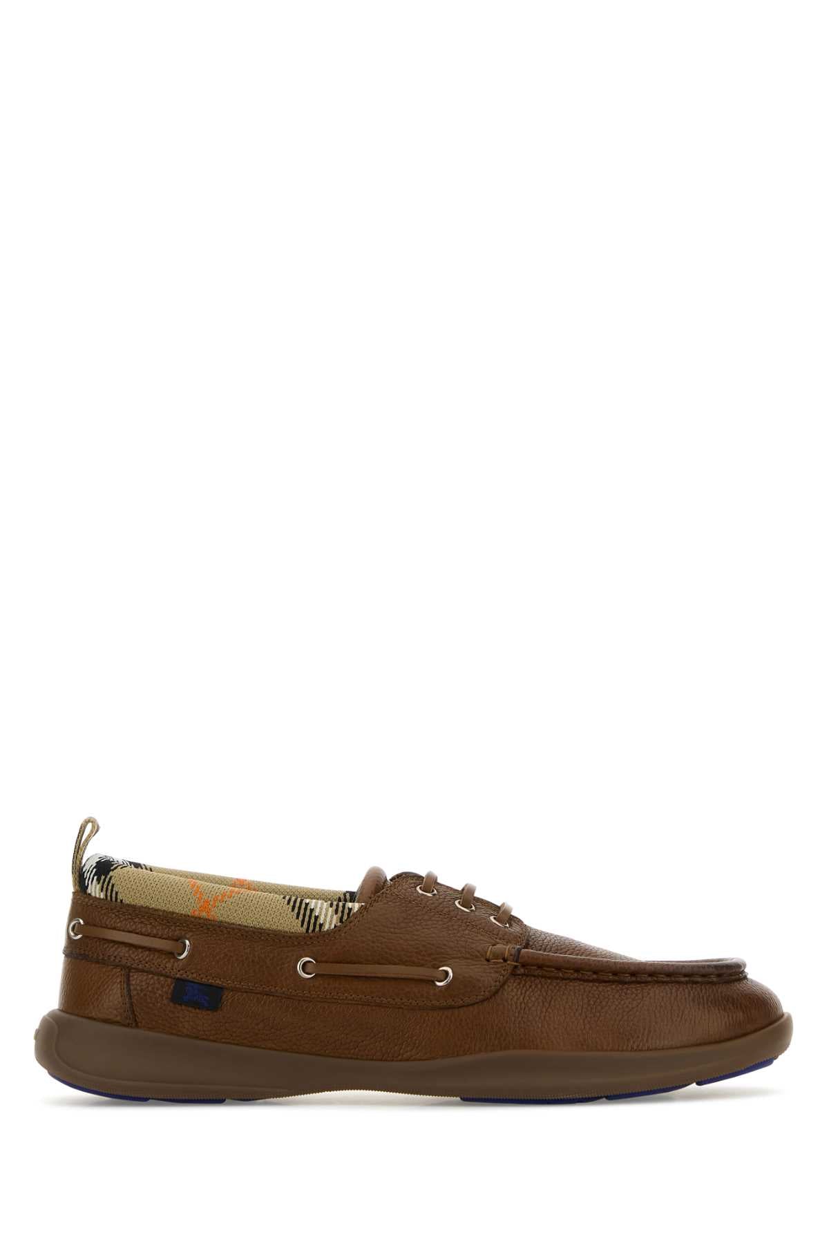 BURBERRY MF DECKER LACE UP For Men Exterior: 100% Leather 100% Fabric Interior: 100% Leather Sole: Rubber