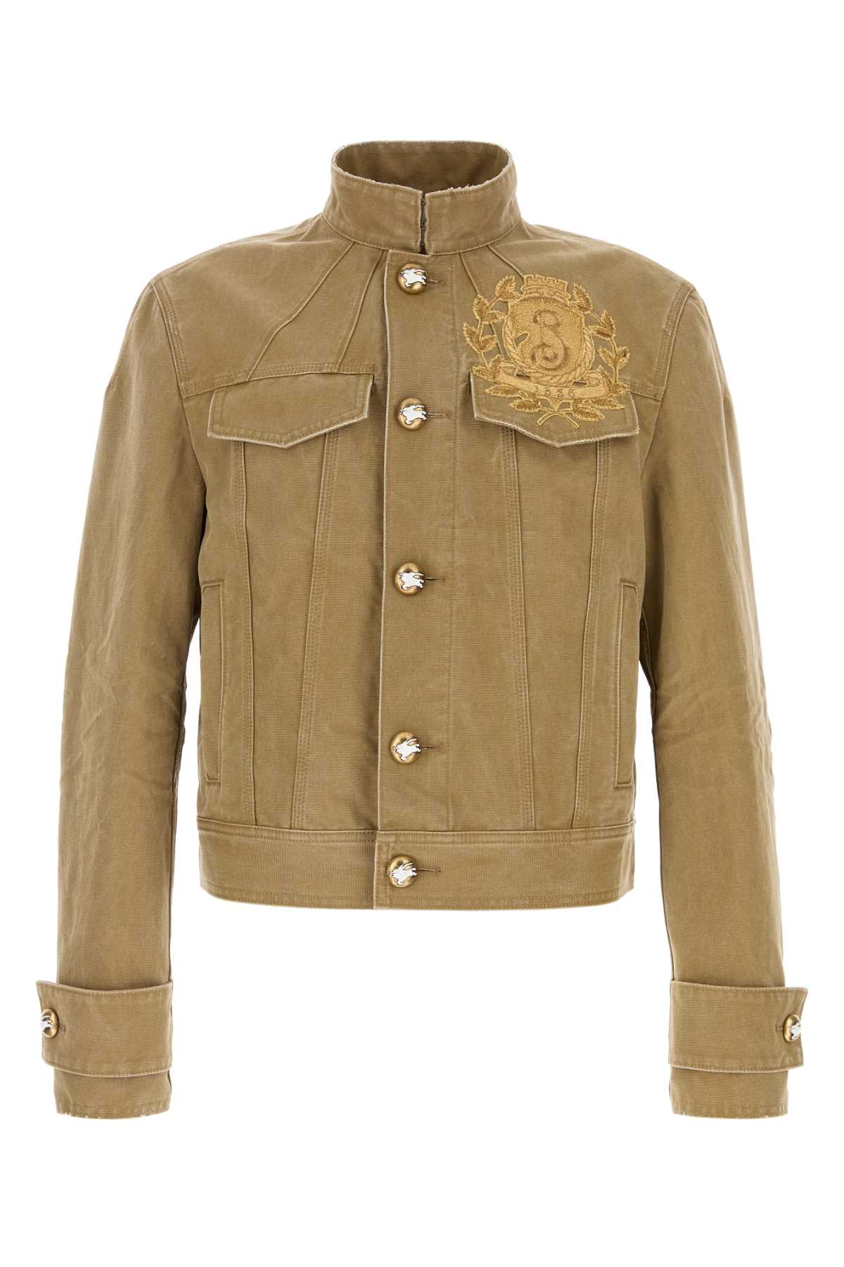 BURBERRY M JACKETS For Men Exterior: 100% Cotton