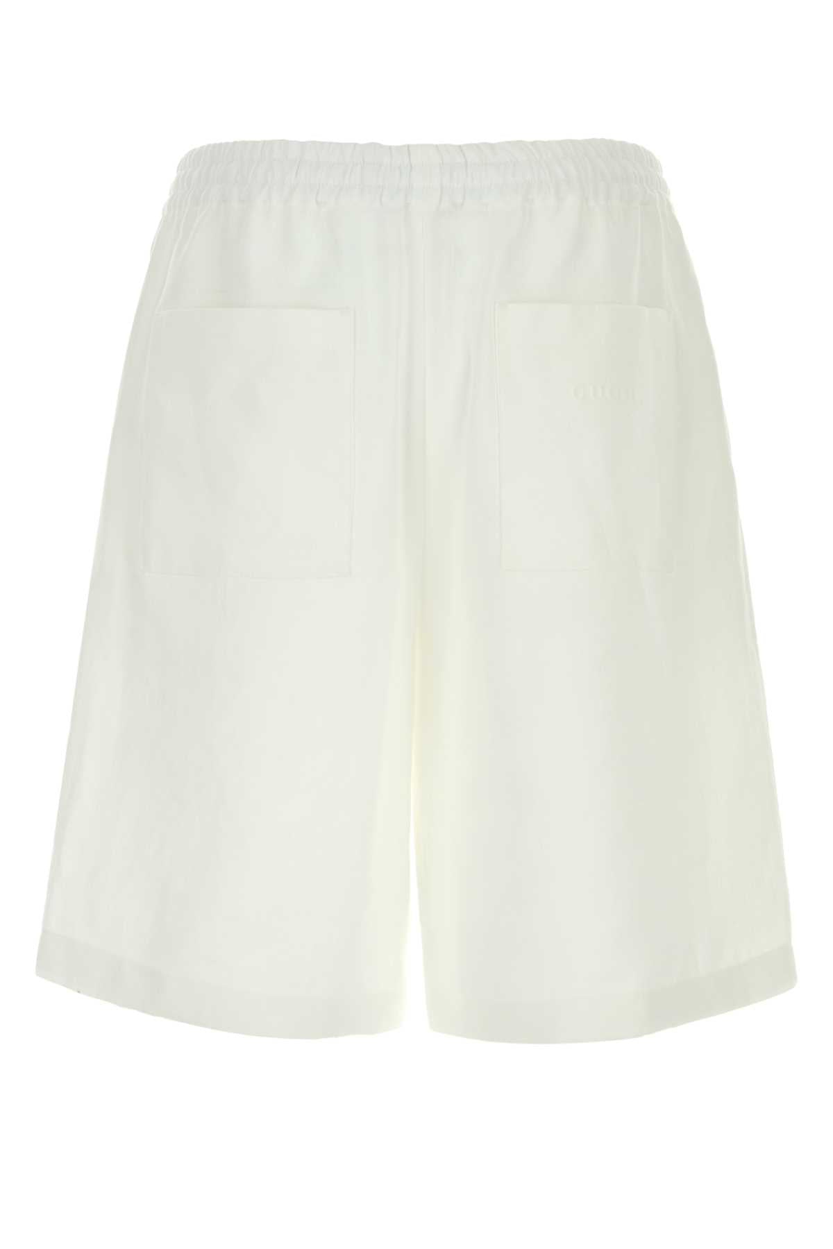 GUCCI SHORT PANT PLAIN LINEN