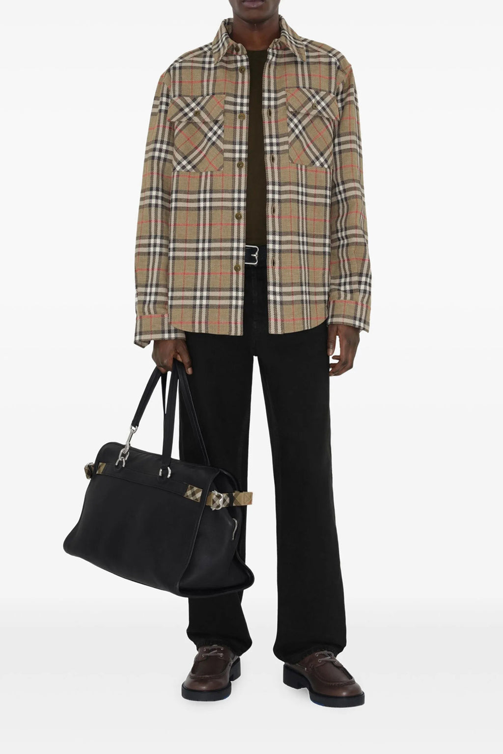 BURBERRY Double face shirt For Men 66% cotton, 34% linen