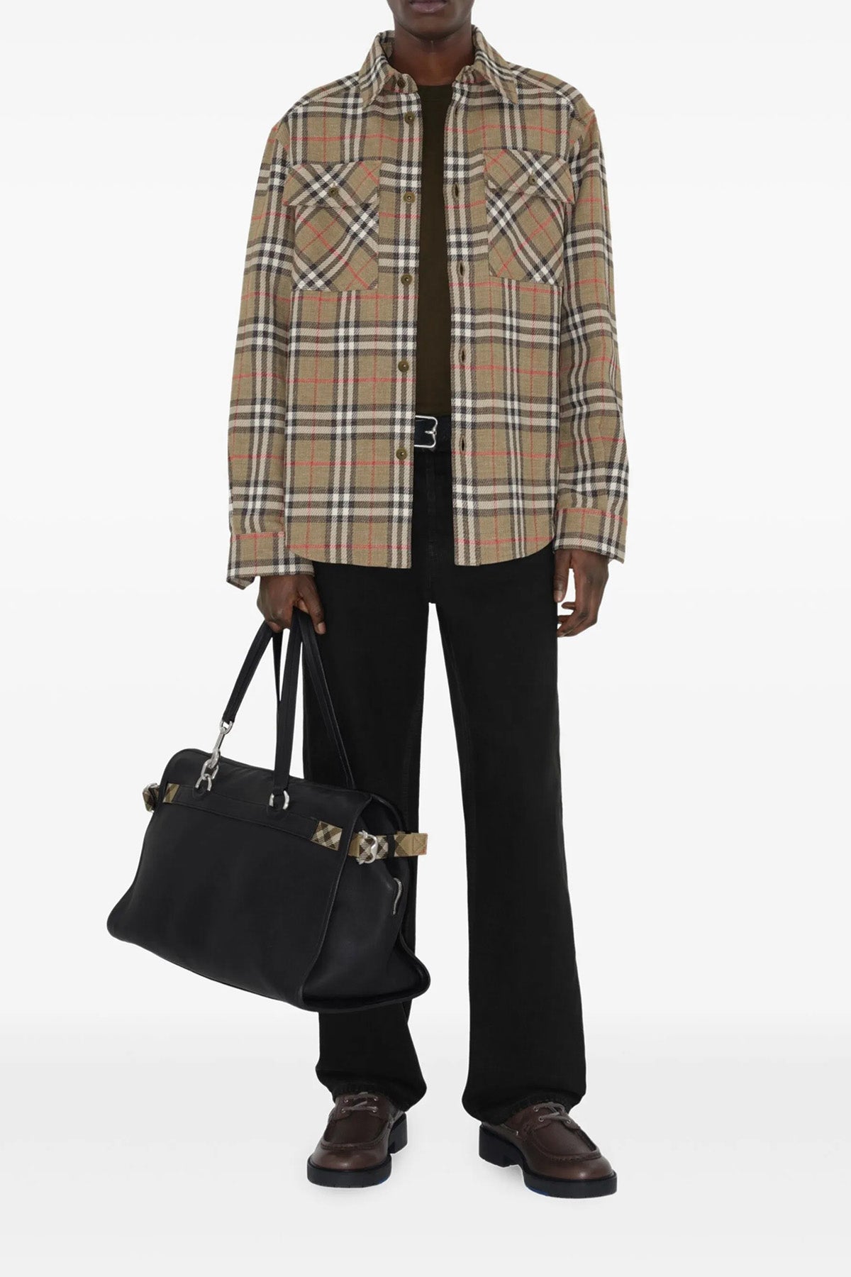 BURBERRY Double face shirt For Men 66% cotton, 34% linen