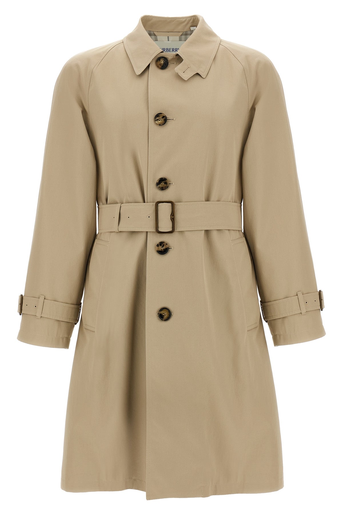 BURBERRY Car coat gabardine For Men 100% cotton