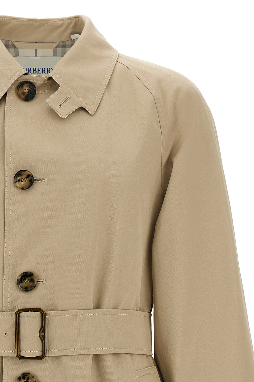 BURBERRY Car coat gabardine For Men 100% cotton