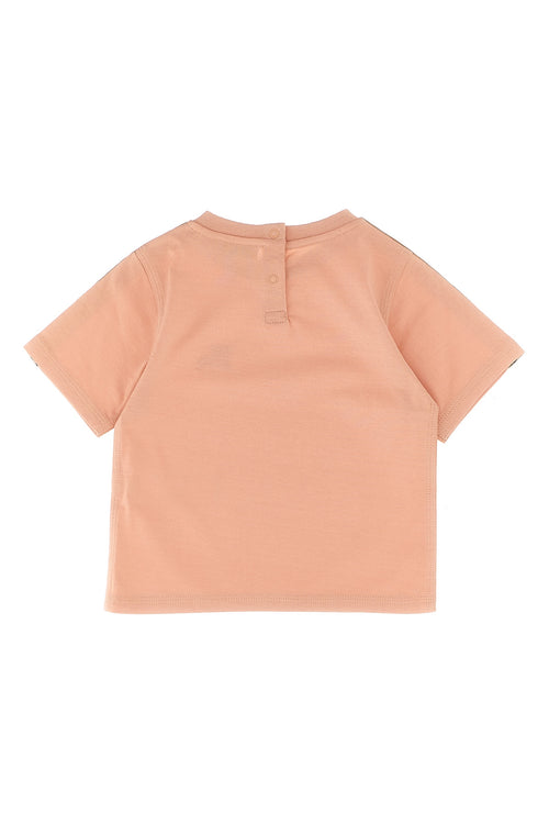 BURBERRY 'Cedar Check Tape' T-shirt For Baby girl 100% cotton