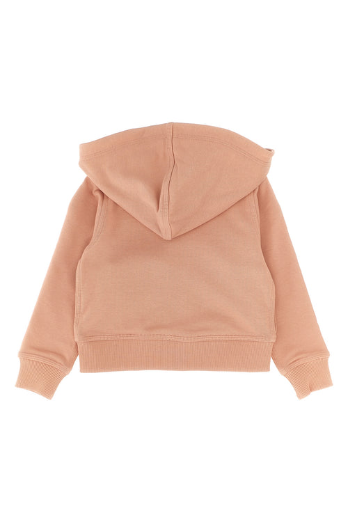 BURBERRY 'Elin Check Tape' hoodie For Baby girl 100% cotton