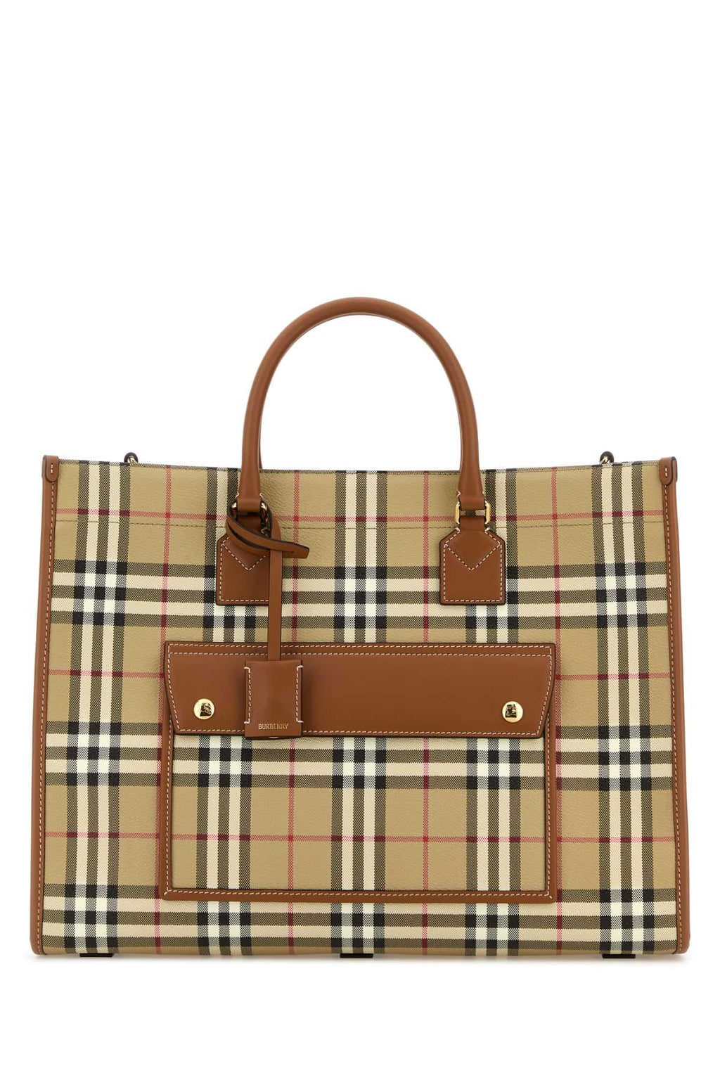 BURBERRY LL MD FREYA TOTE DFC For Women Exterior: 100% Fabric Lining: 100% Fabric Finishing: Golden metal
