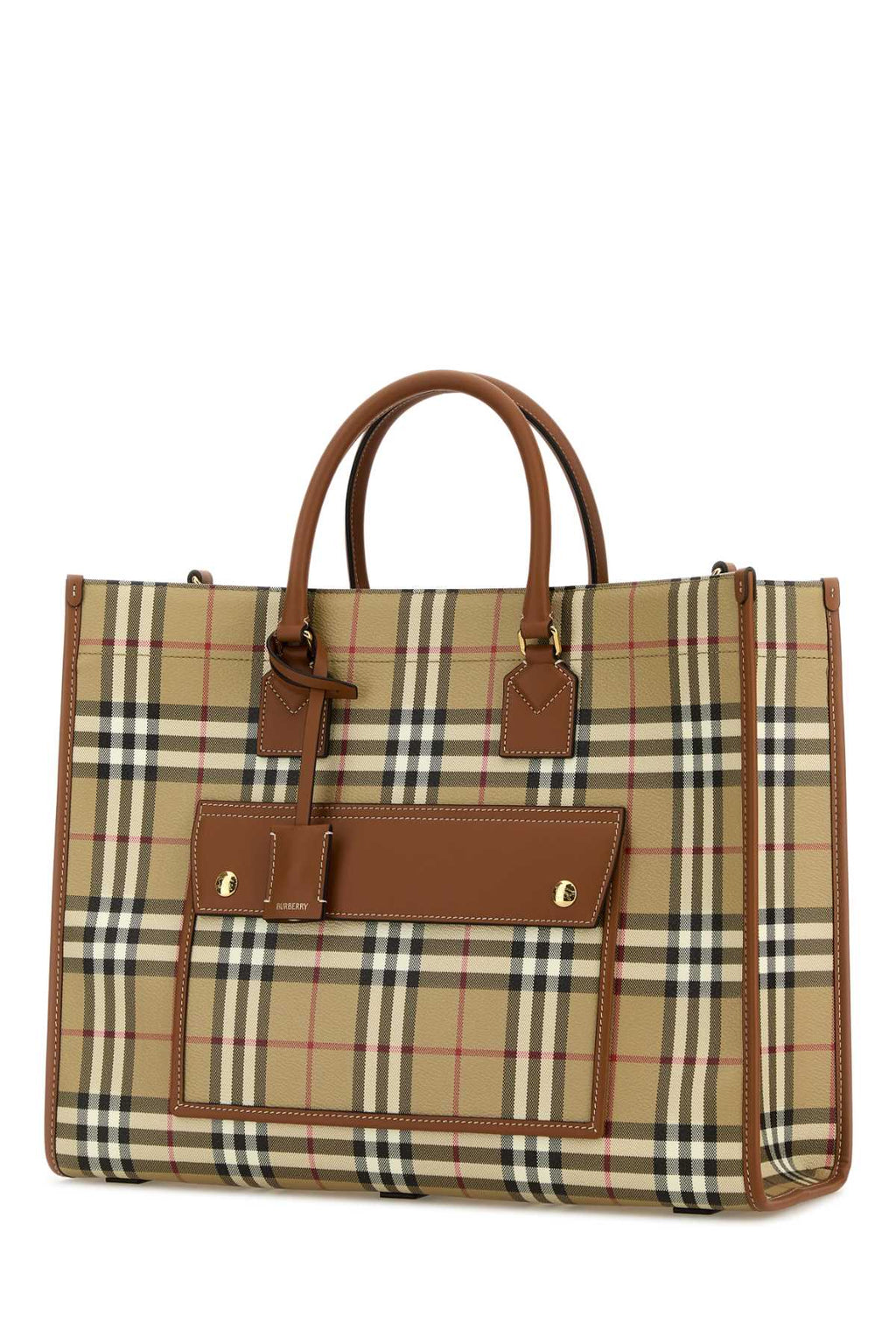 BURBERRY LL MD FREYA TOTE DFC For Women Exterior: 100% Fabric Lining: 100% Fabric Finishing: Golden metal