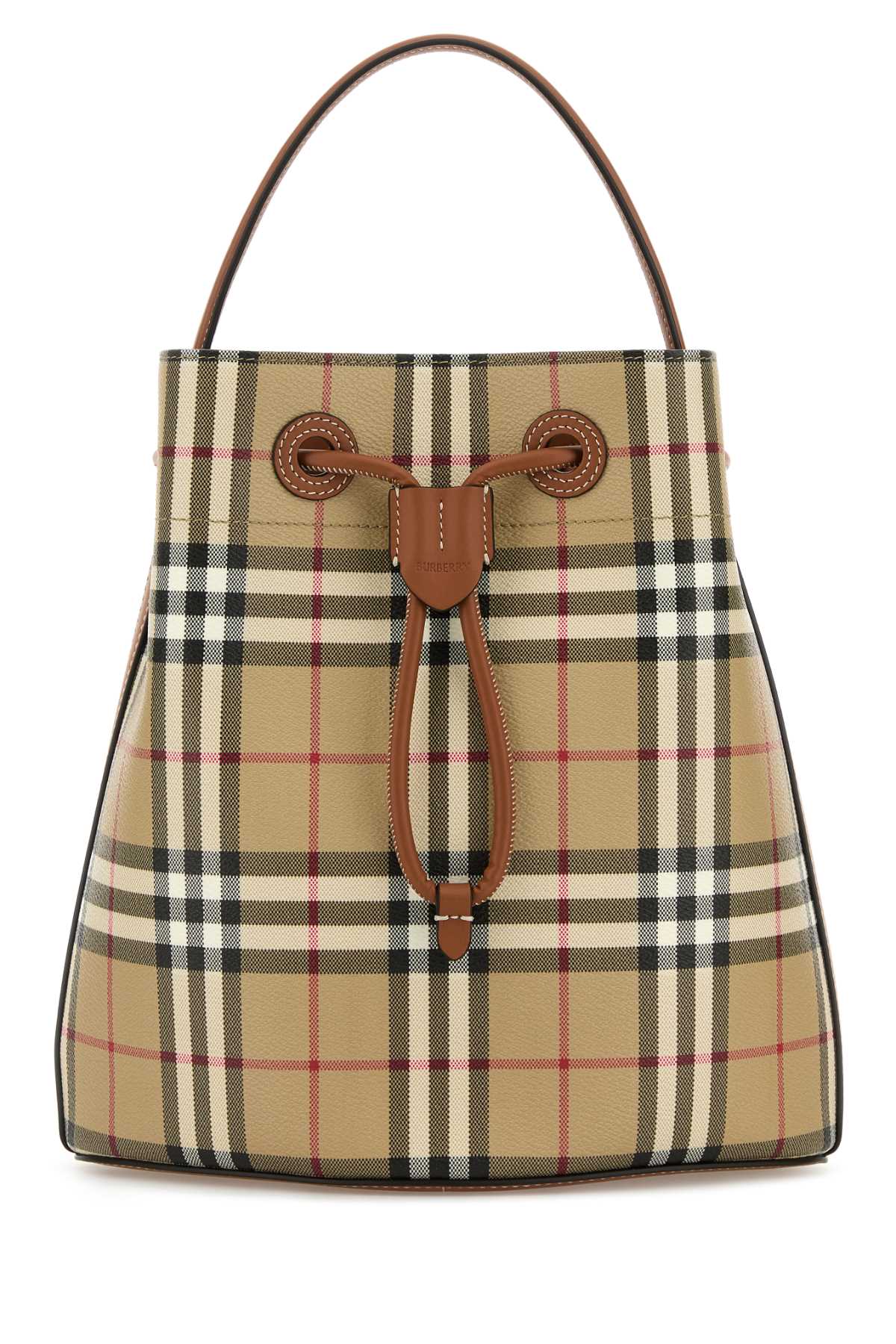 BURBERRY LL SM DRAWSTRING DFC For Women Exterior: 55% Polyurethane 25% Polyester 20% Cotton Lining: 100% Cotton Finishing: Golden metal