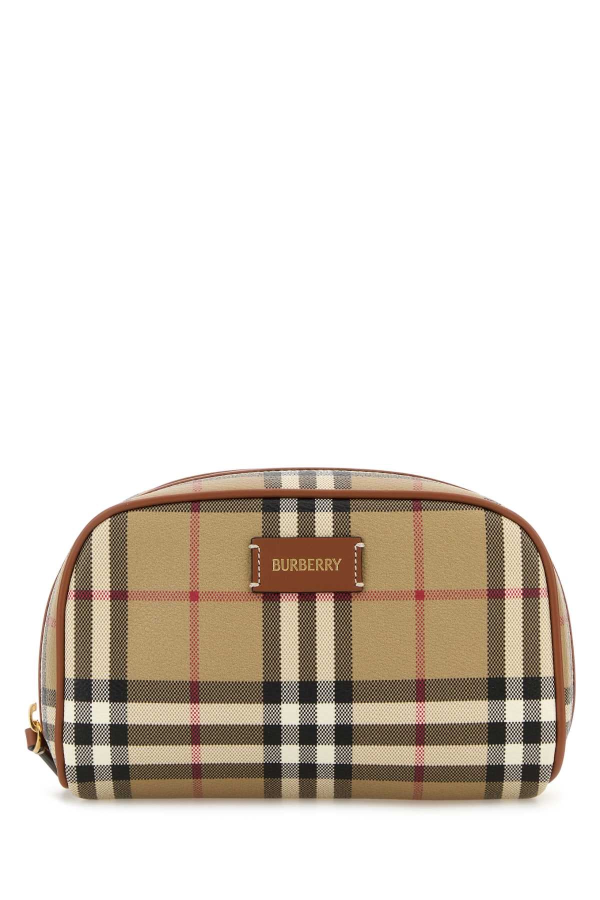 BURBERRY LS SM COSMETIC POUCH DFC For Women Exterior: 100% Fabric Lining: 100% Fabric Finishing: Golden metal