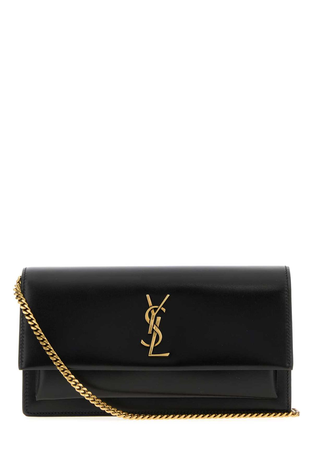 SAINT LAURENT YSL BO SUNSET POCHET For Women Exterior: 100% Lamb Lining: 100% Leather Finishing: Antiqued golden metal