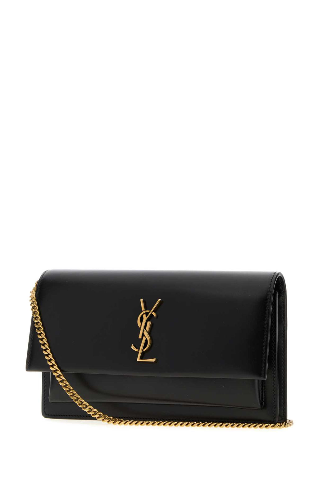 SAINT LAURENT YSL BO SUNSET POCHET For Women Exterior: 100% Lamb Lining: 100% Leather Finishing: Antiqued golden metal