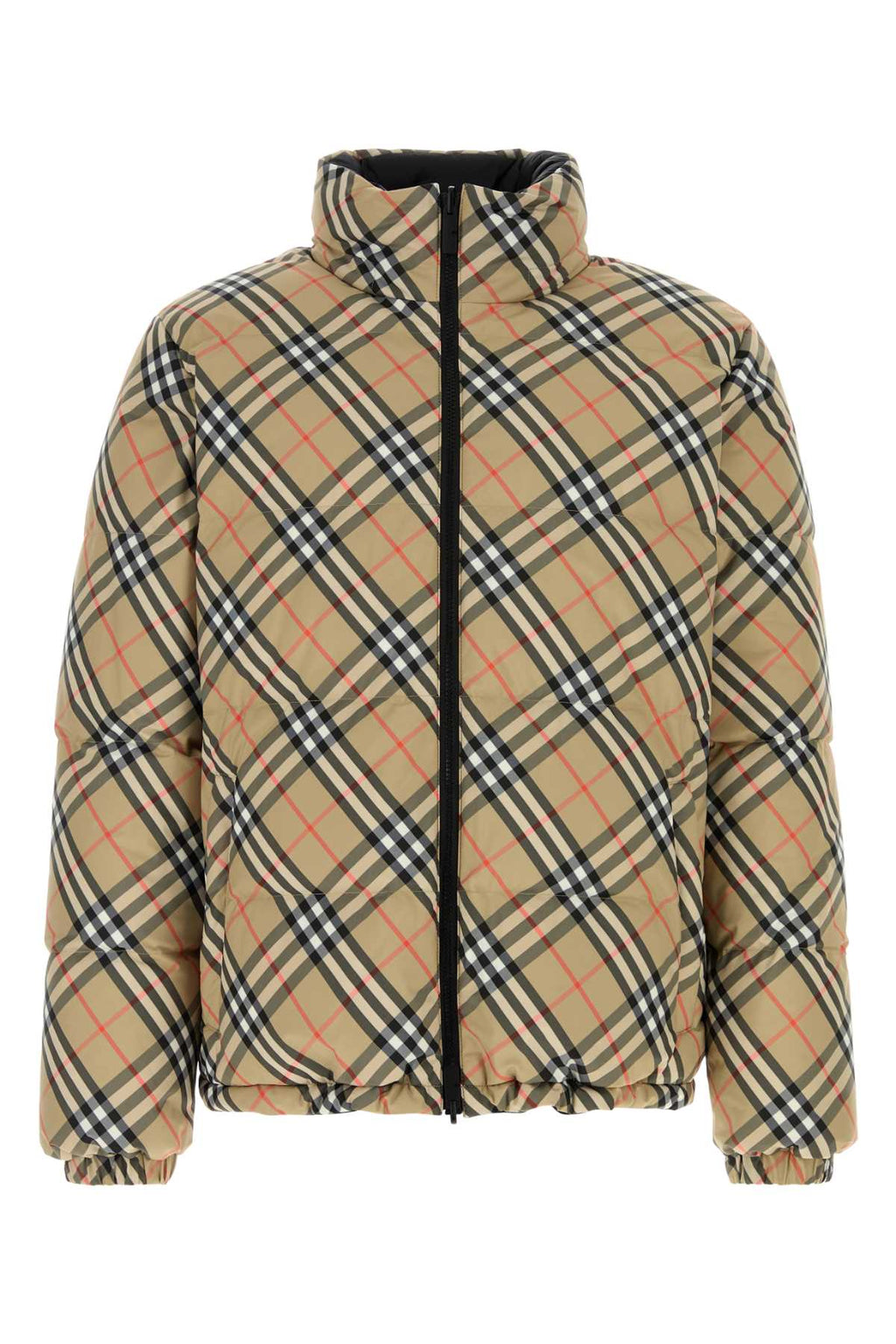 BURBERRY SNOWDON CHK R For Men Exterior: 100% Polyester Lining: 100% Nylon Padding: 90% Down 10% Feather