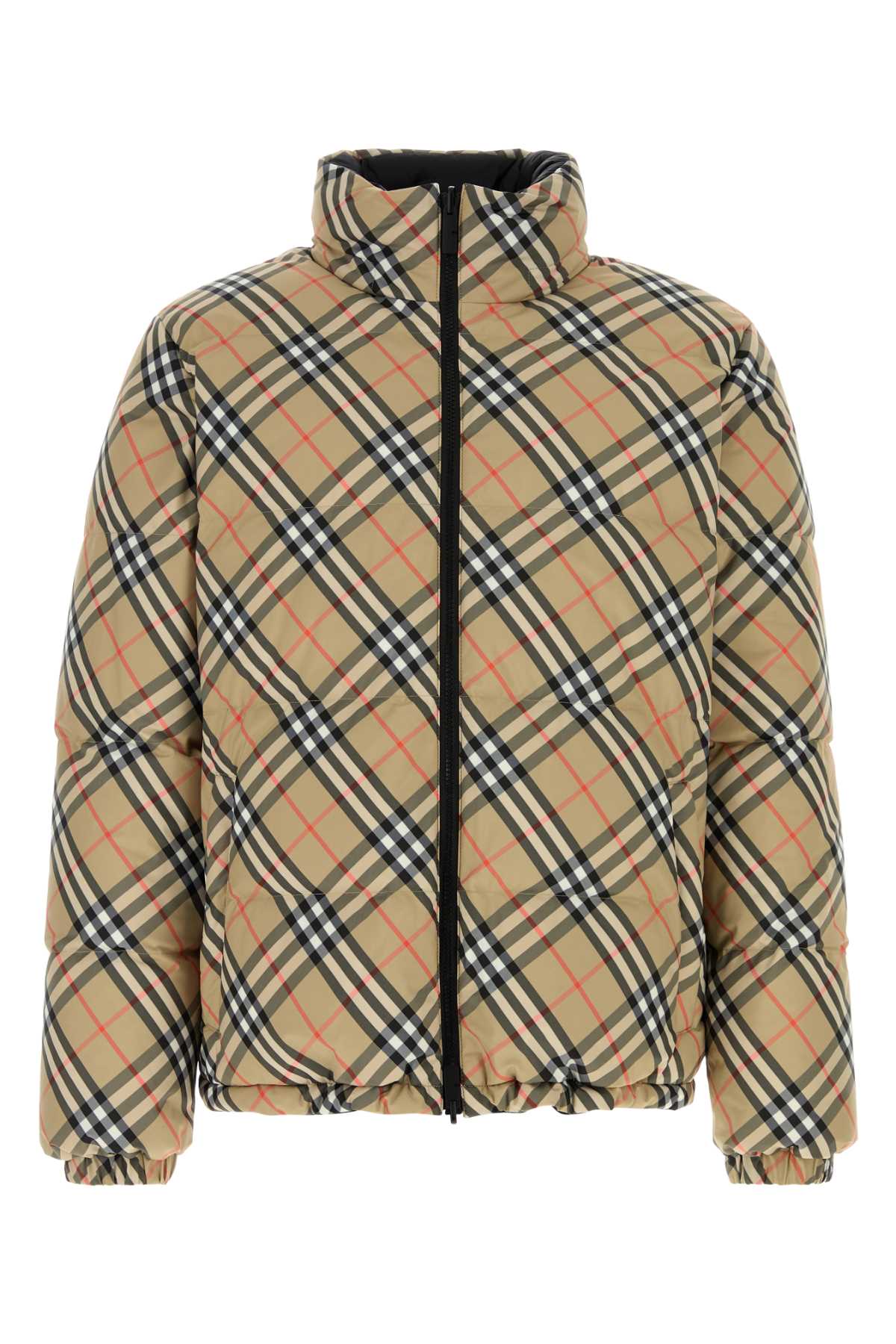 BURBERRY SNOWDON CHK R For Men Exterior: 100% Polyester Lining: 100% Nylon Padding: 90% Down 10% Feather