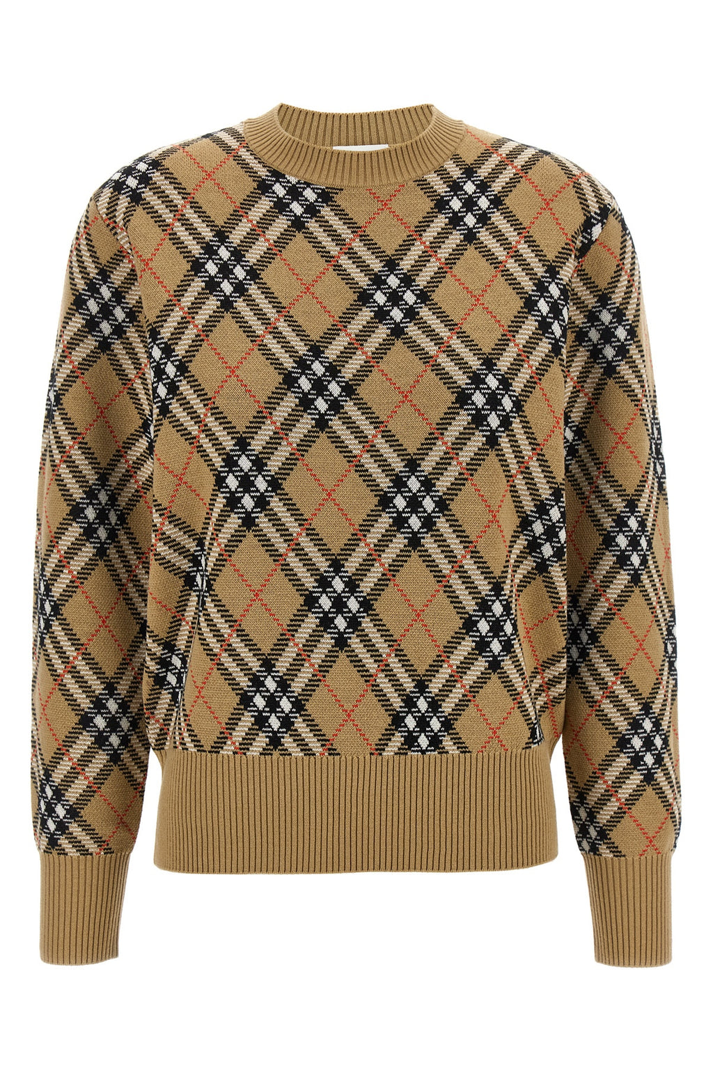 BURBERRY Burberry Check sweater For Women 95% wool 5% polyester