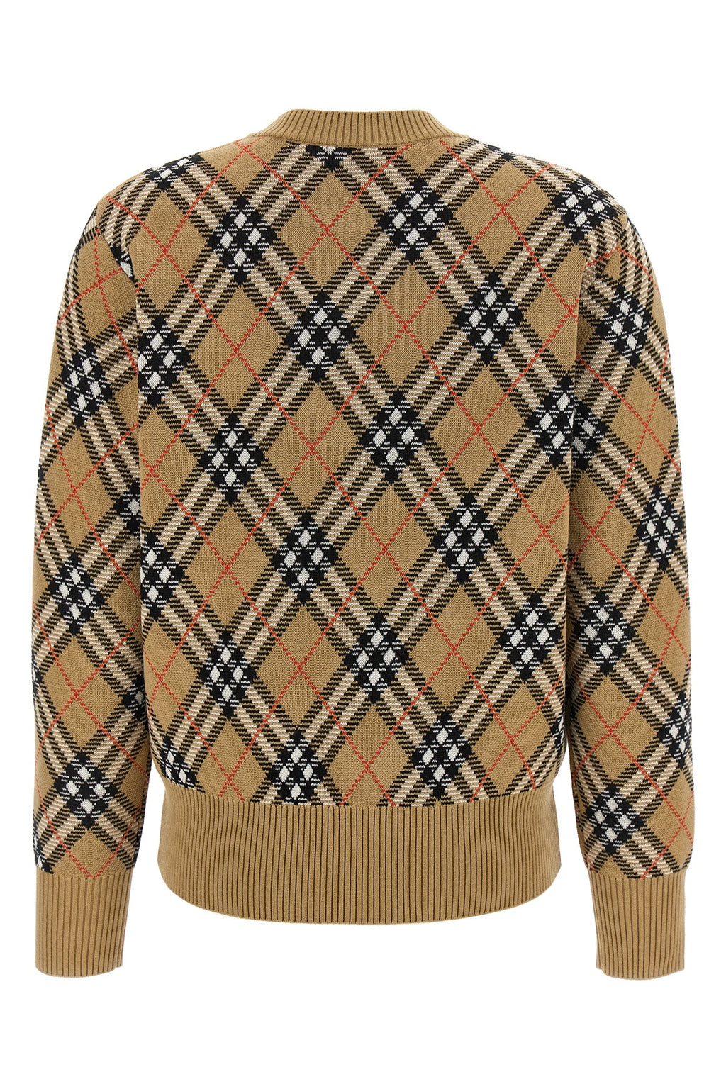 BURBERRY Burberry Check sweater For Women 95% wool 5% polyester