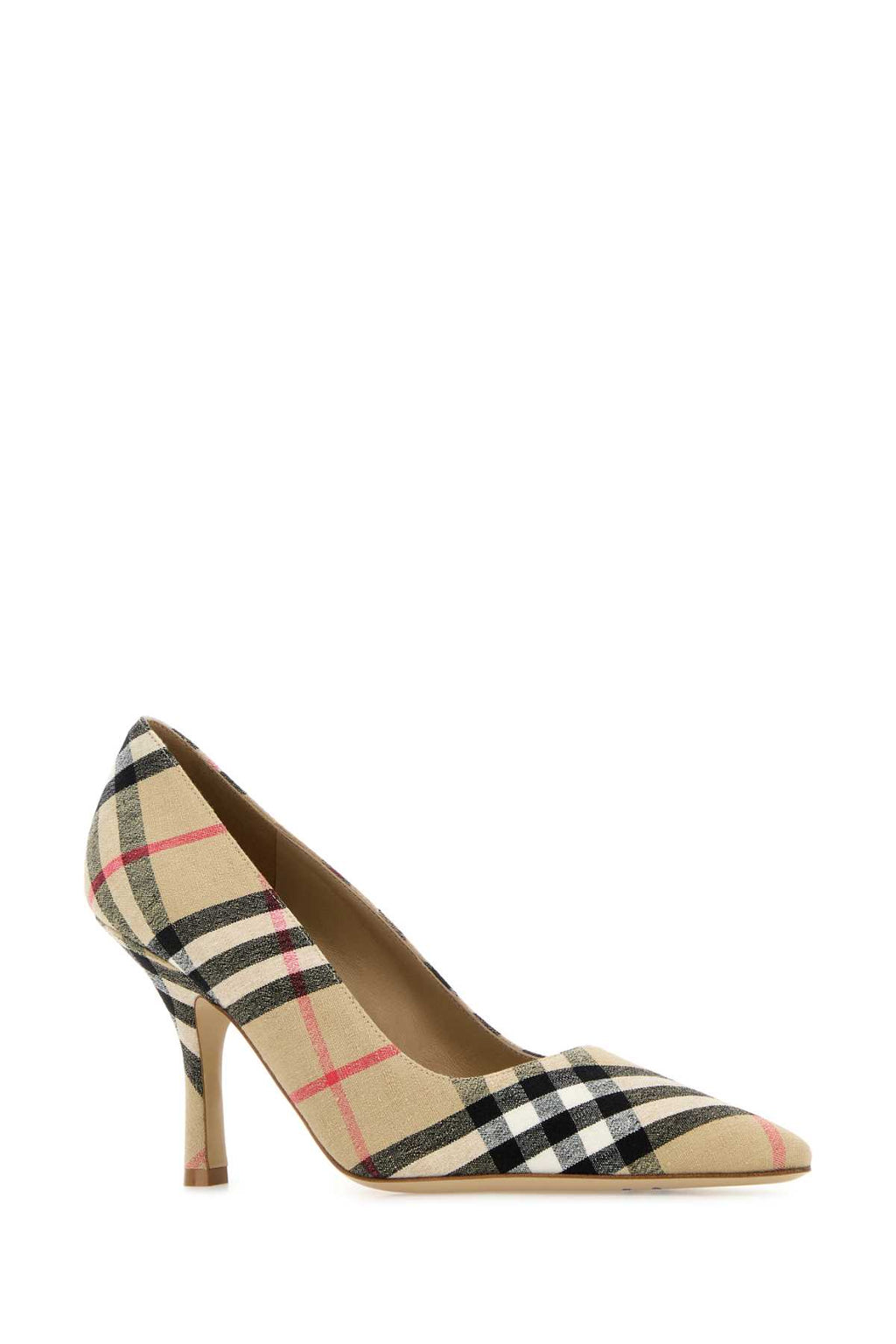 BURBERRY LF DAME PUMP 90 For Women Exterior: 100% Fabric Interior: 100% Leather Sole: Leather